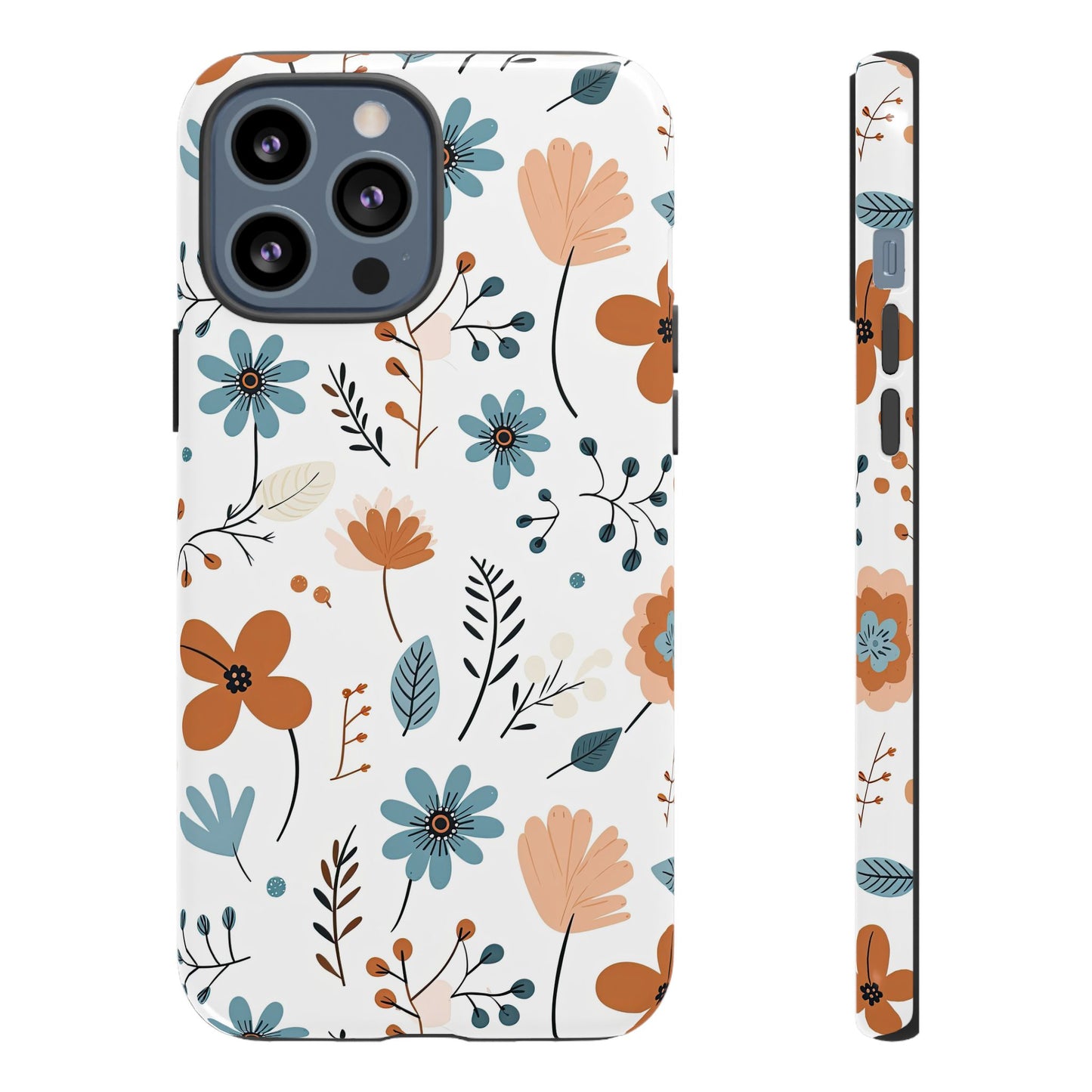 Floral Tough Phone Case - Vibrant Design for Nature Lovers