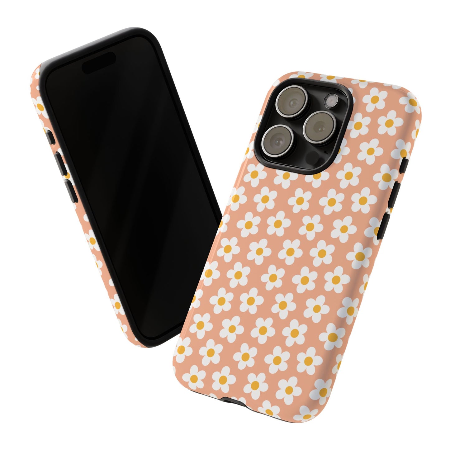 Floral Tough Case for iPhone - Durable Protection with Cute Daisy Design