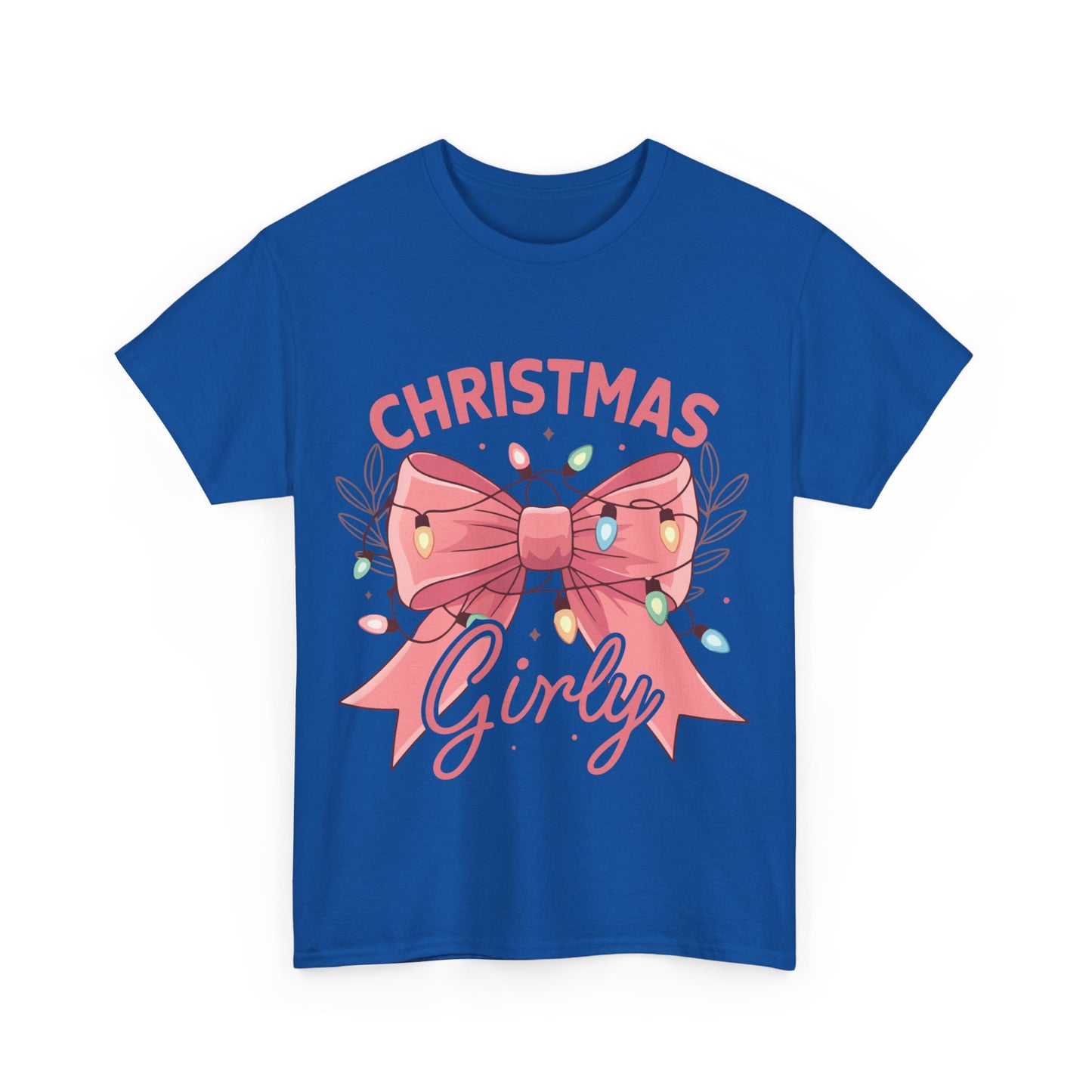 Cute Christmas Bow Unisex Heavy Cotton Tee