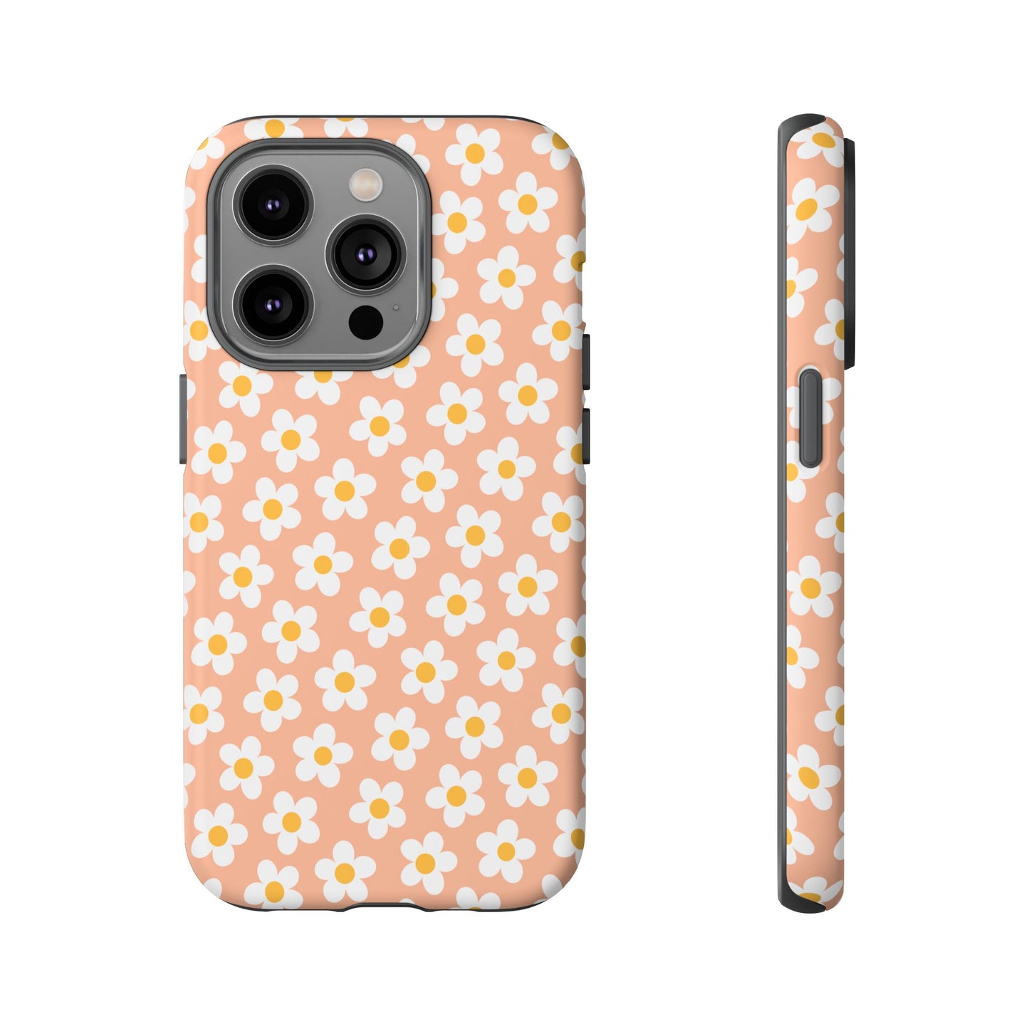 Floral Tough Case for iPhone - Durable Protection with Cute Daisy Design