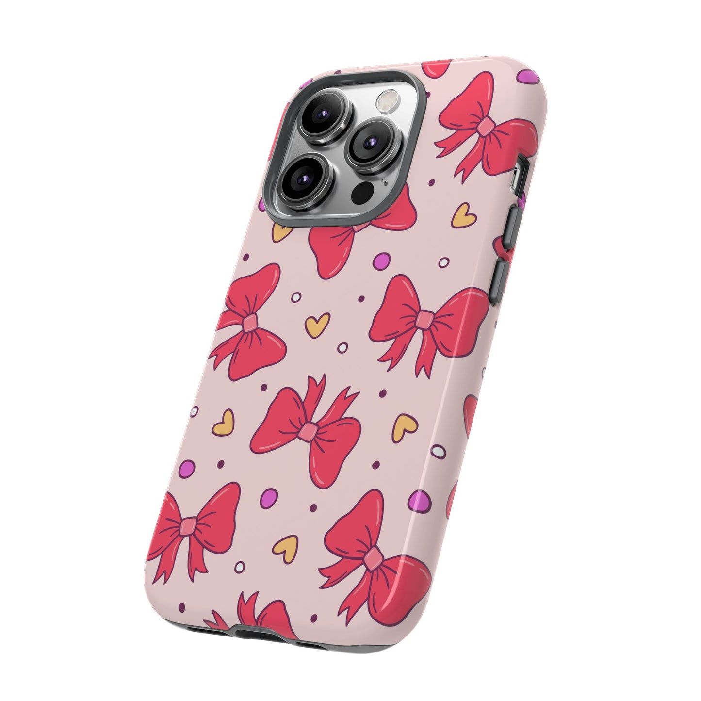 Cute Bow Pattern Phone Case - Tough Cases for Stylish Protection