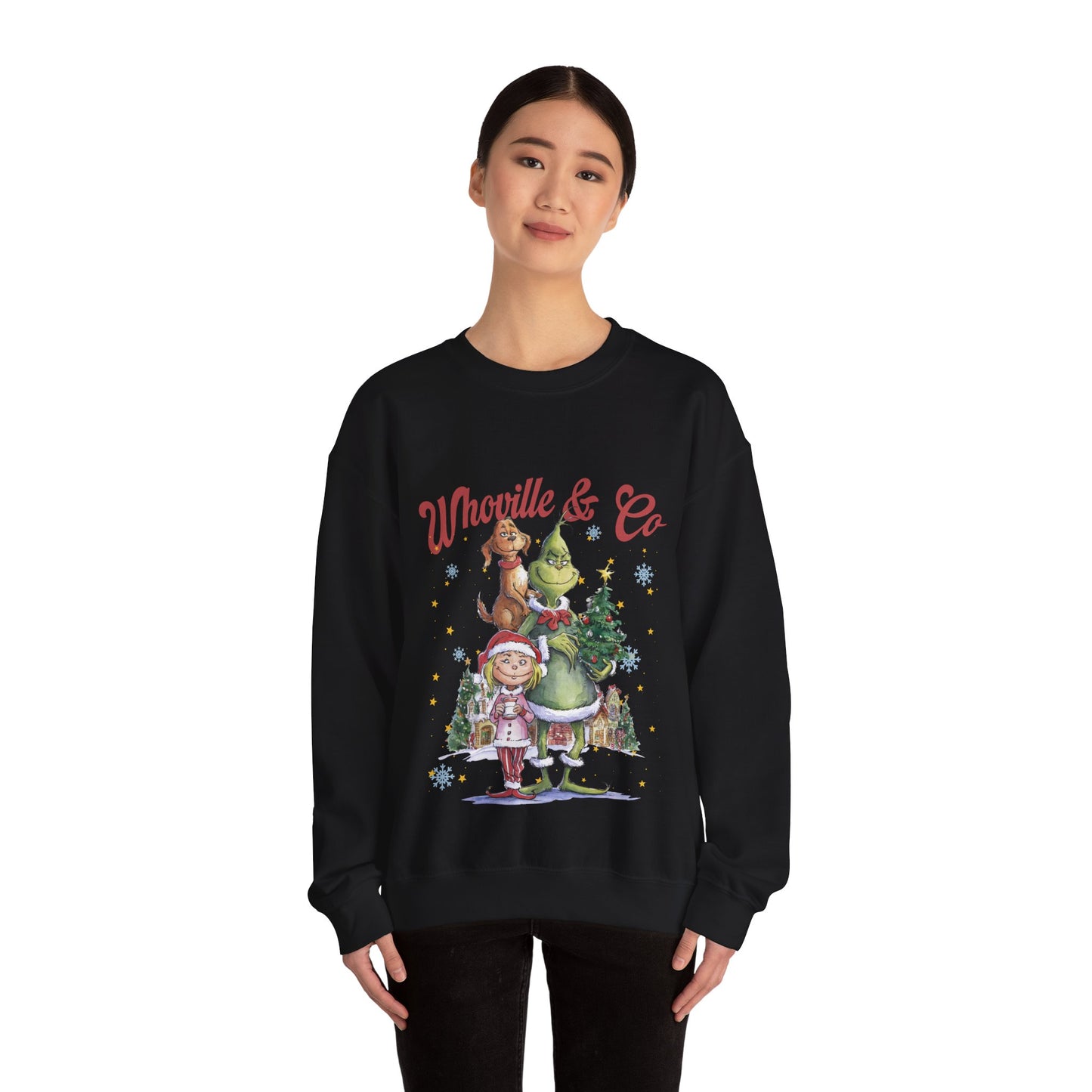 Grinch Whoville Holiday Crewneck Sweatshirt