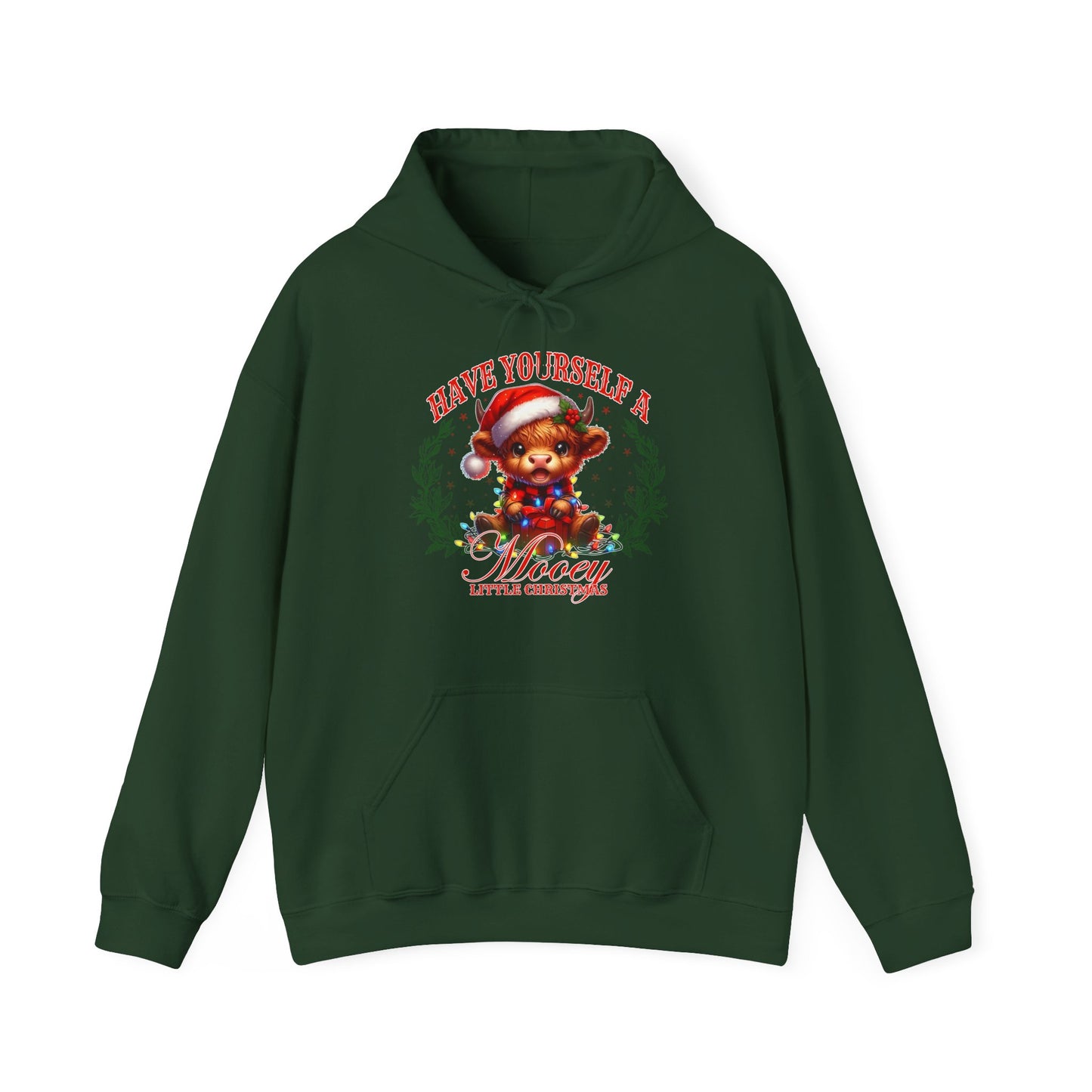 Festive Unisex Hoodie - "Have You Seen A Mooey?" Christmas Sweatshirt