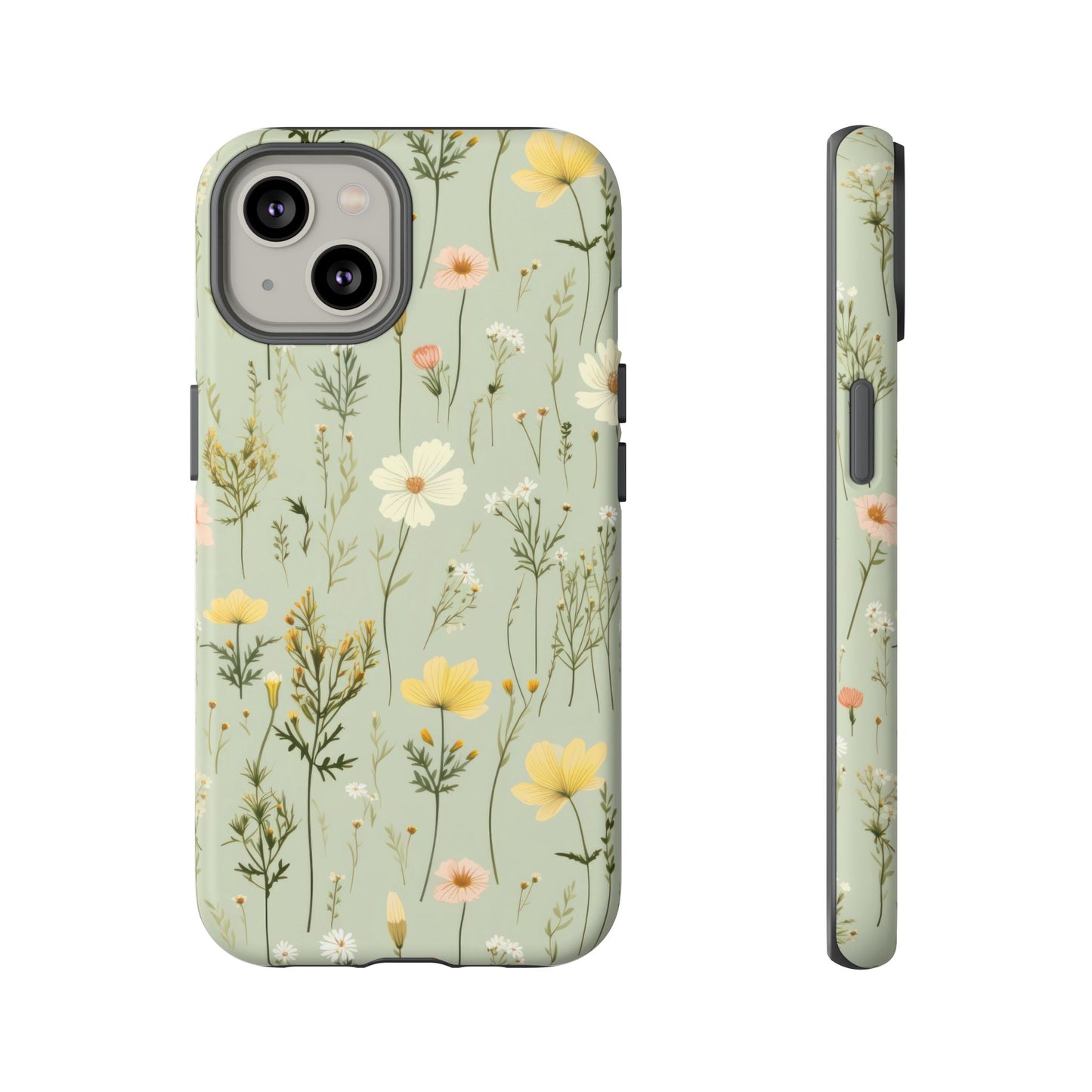 Floral Tough Phone Case - Stylish and Durable for Nature Lovers