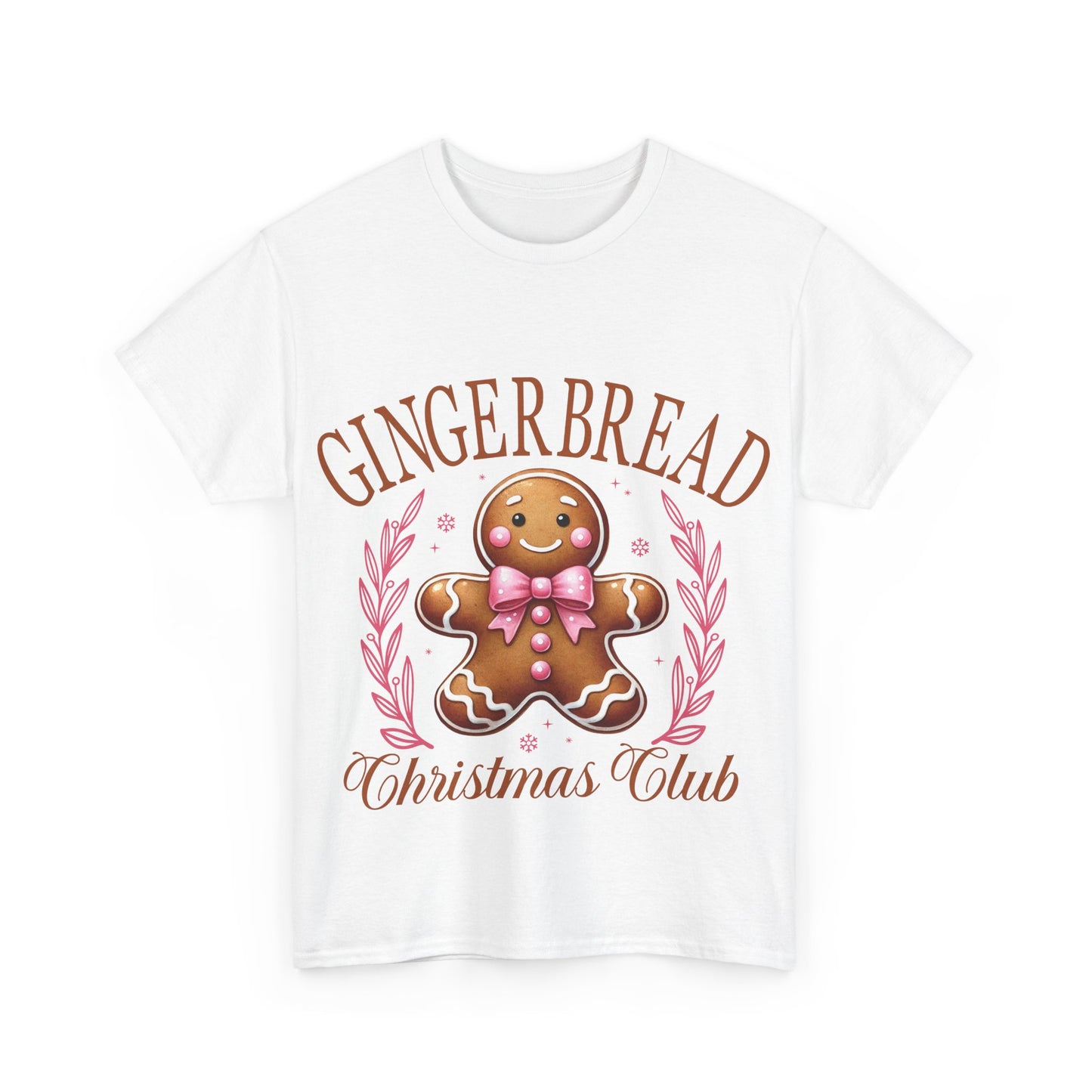 Gingerbread Club Unisex Heavy Cotton Tee – Perfect for Holiday Cheer!