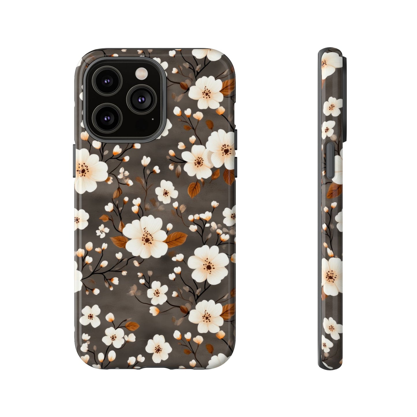 Floral Tough Case for iPhone - Elegant Flower Design Phone Cover