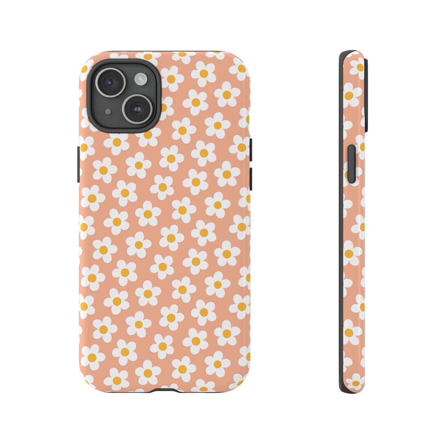 Floral Tough Case for iPhone - Durable Protection with Cute Daisy Design