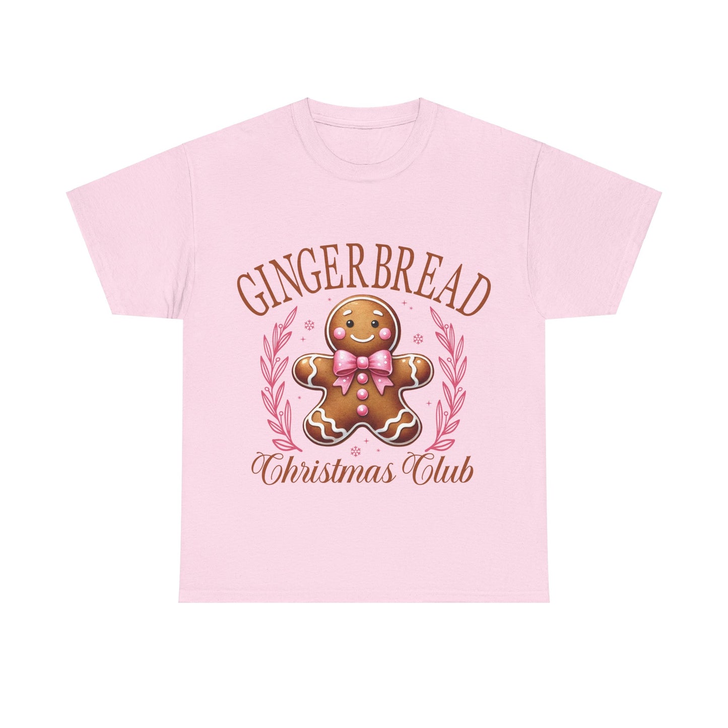 Gingerbread Club Unisex Heavy Cotton Tee – Perfect for Holiday Cheer!