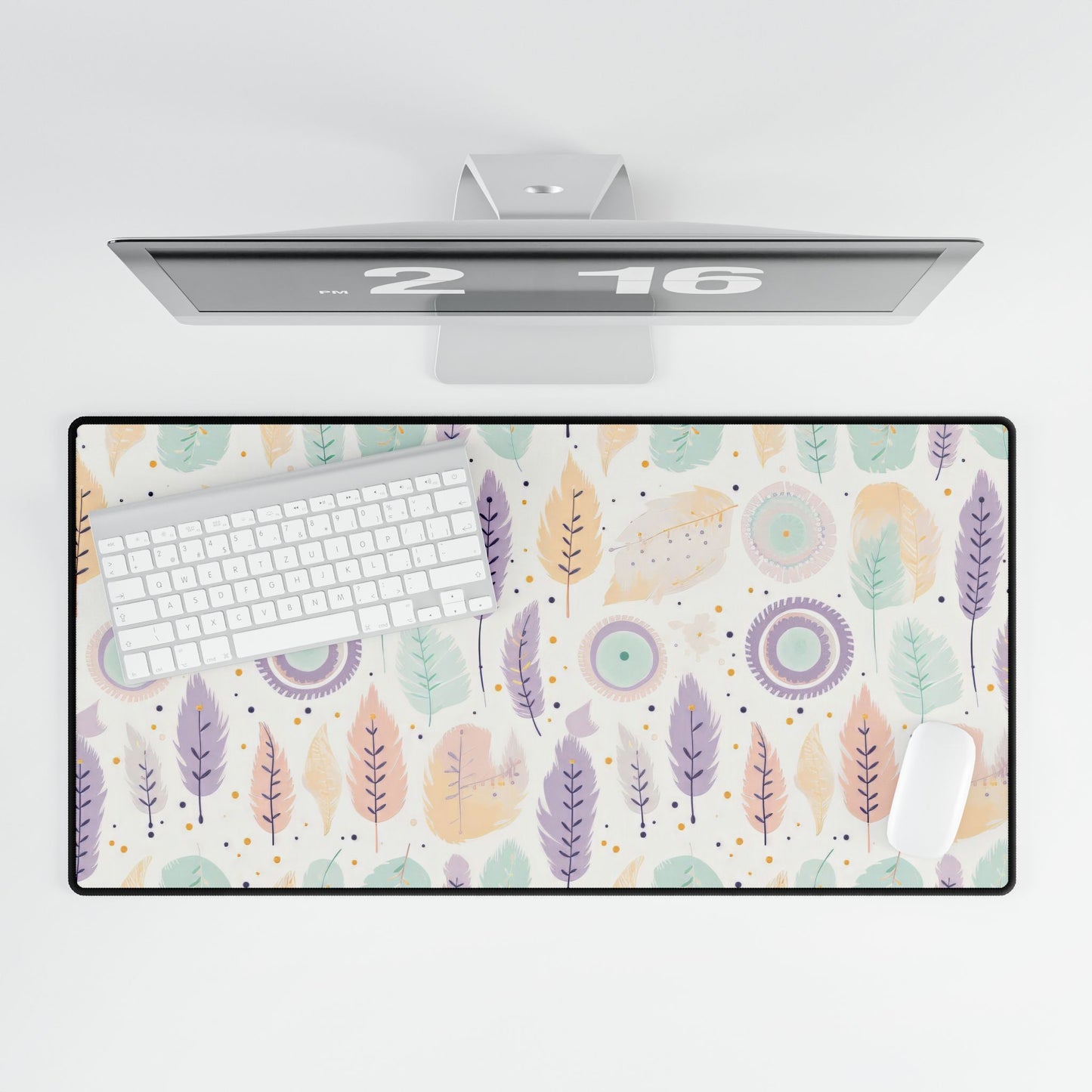 Desk Mats Boho Feather design