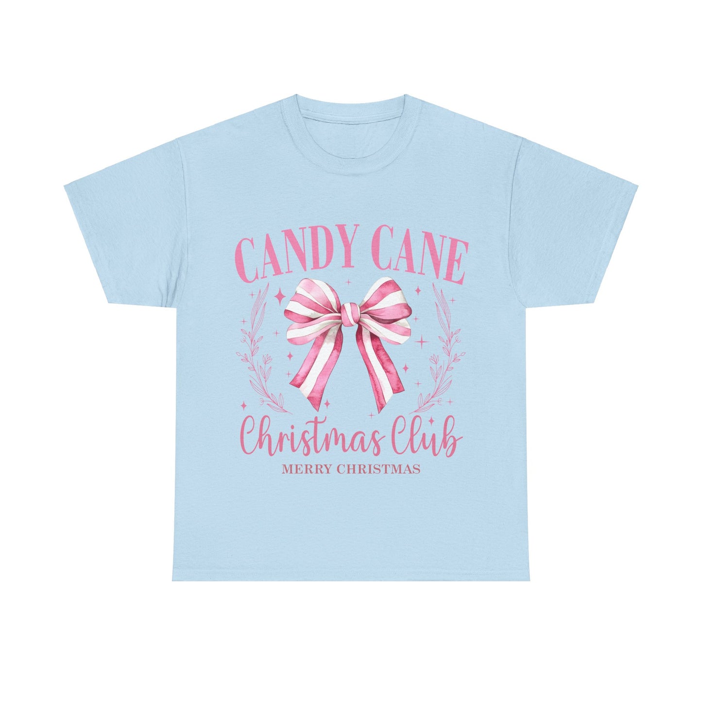 Unisex Heavy Cotton Tee - Candy Cane Christmas Club Shirt