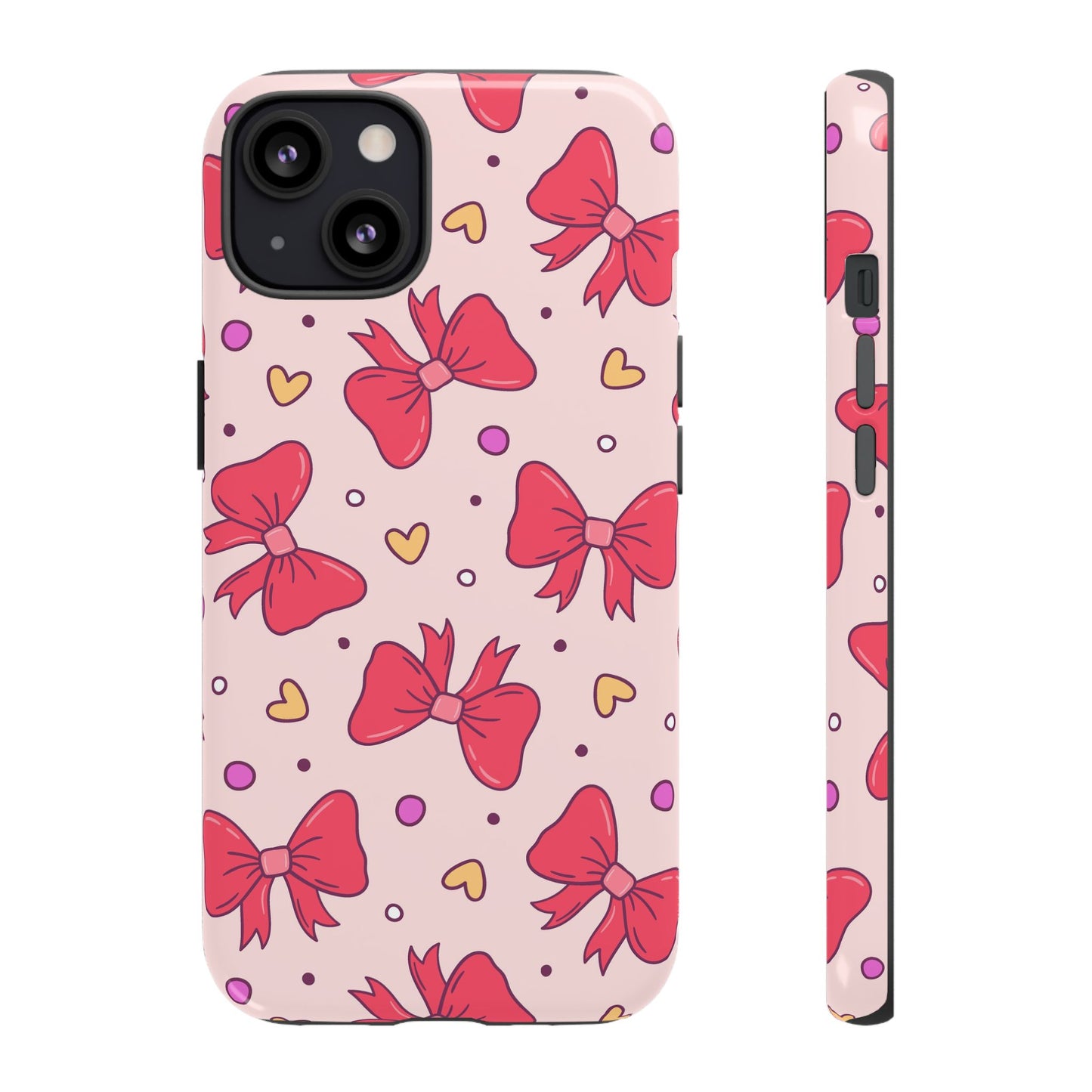 Cute Bow Pattern Phone Case - Tough Cases for Stylish Protection