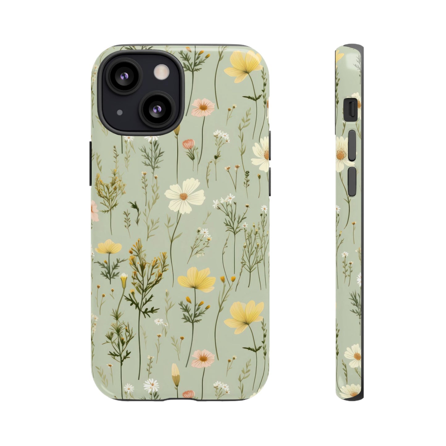 Floral Tough Phone Case - Stylish and Durable for Nature Lovers