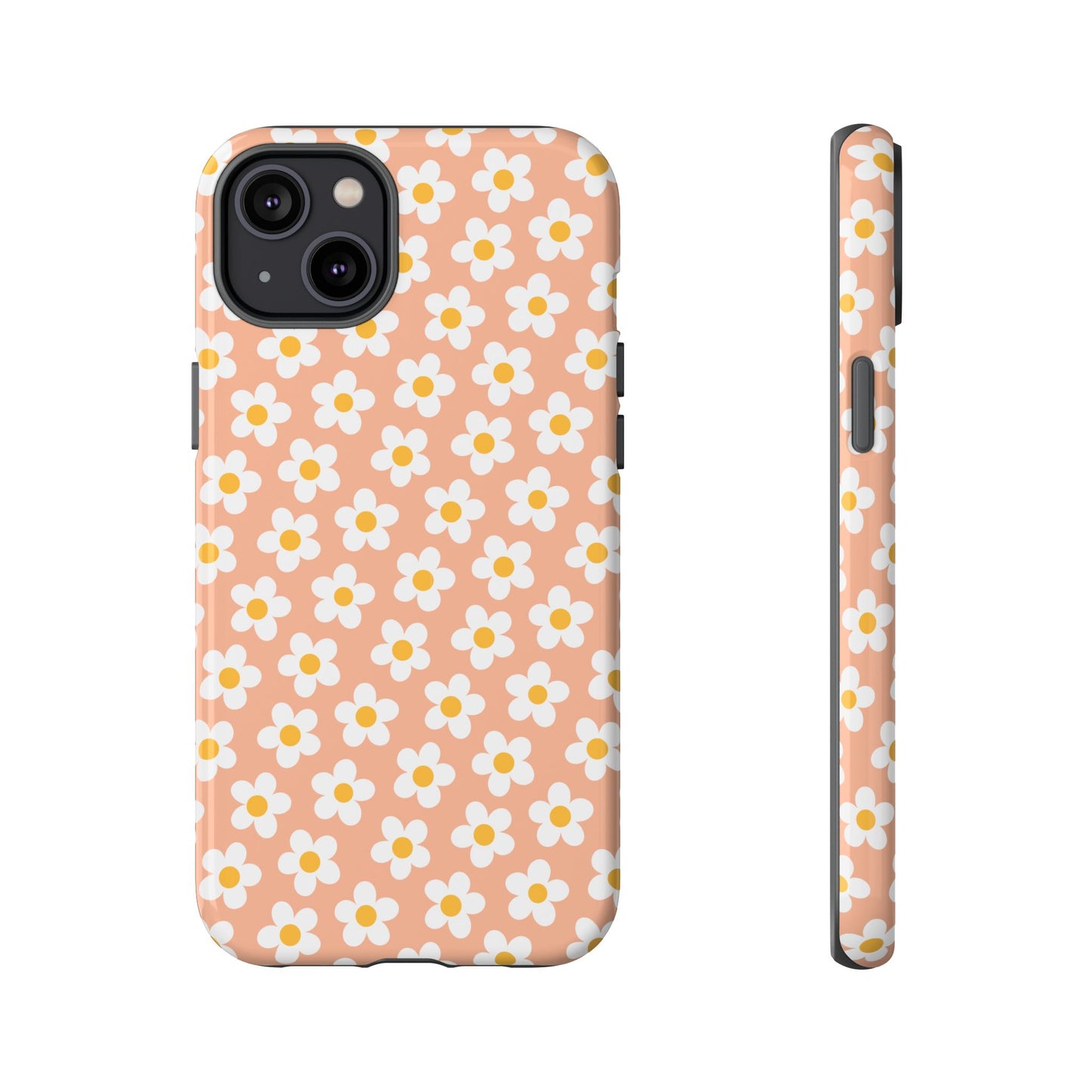 Floral Tough Case for iPhone - Durable Protection with Cute Daisy Design