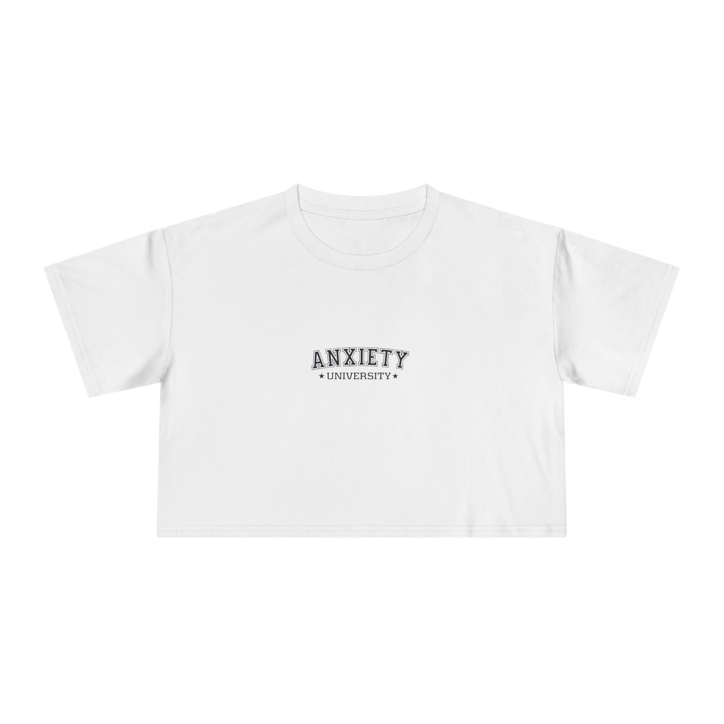 Anxiety University Women's Crop Tee - Soft Comfort for Everyday Wear