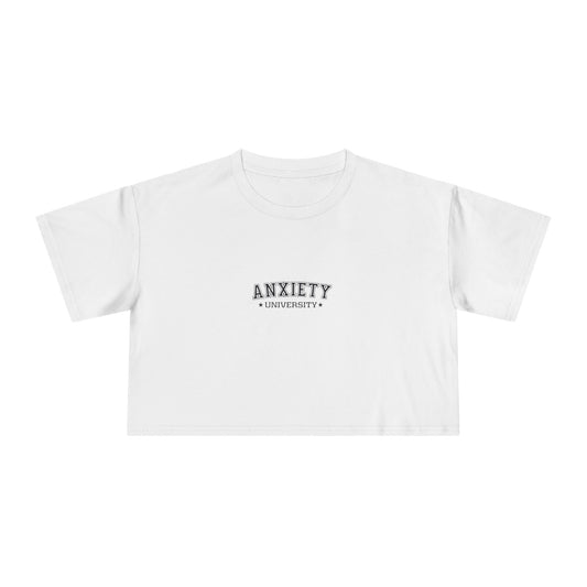 Anxiety University Women's Crop Tee - Soft Comfort for Everyday Wear