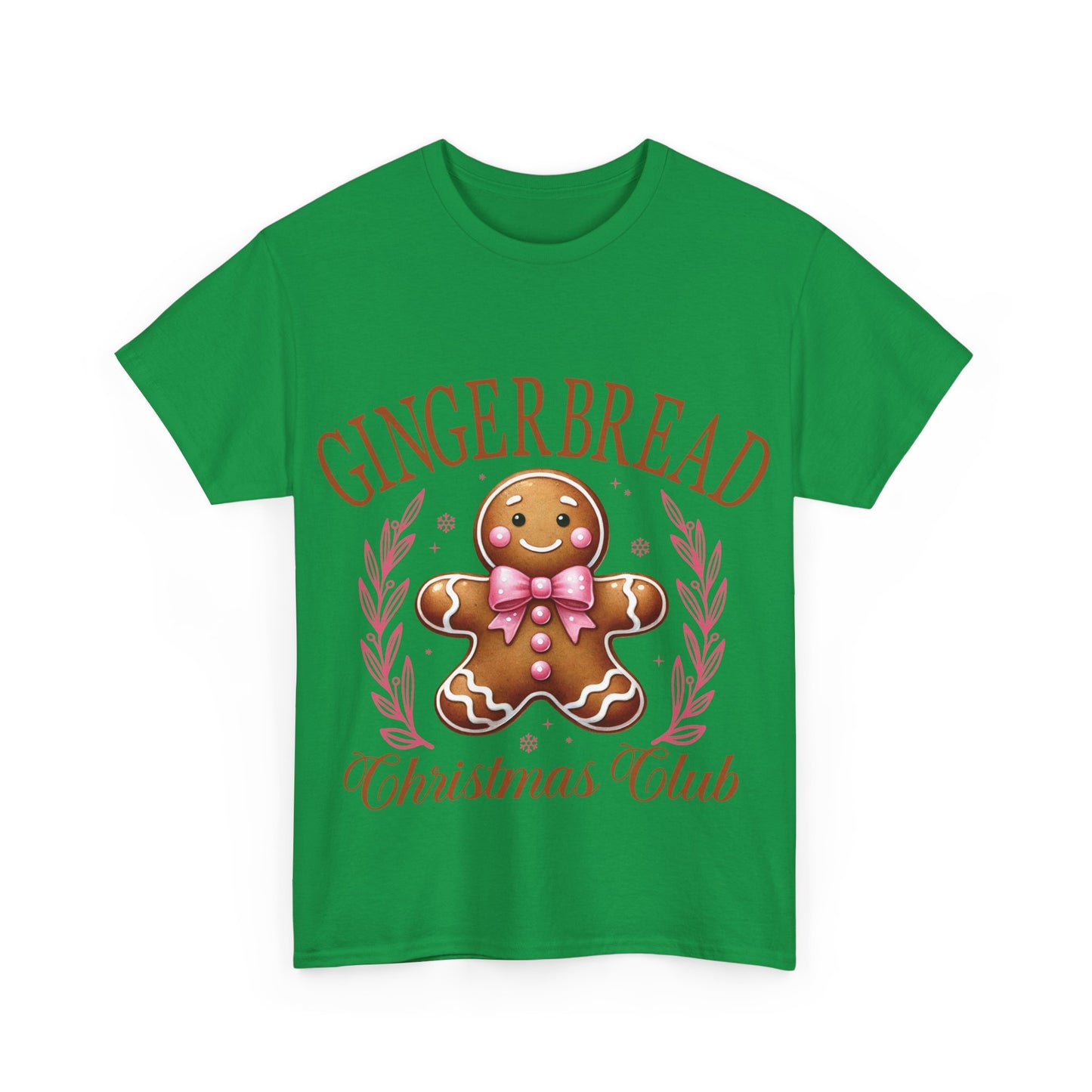 Gingerbread Club Unisex Heavy Cotton Tee – Perfect for Holiday Cheer!