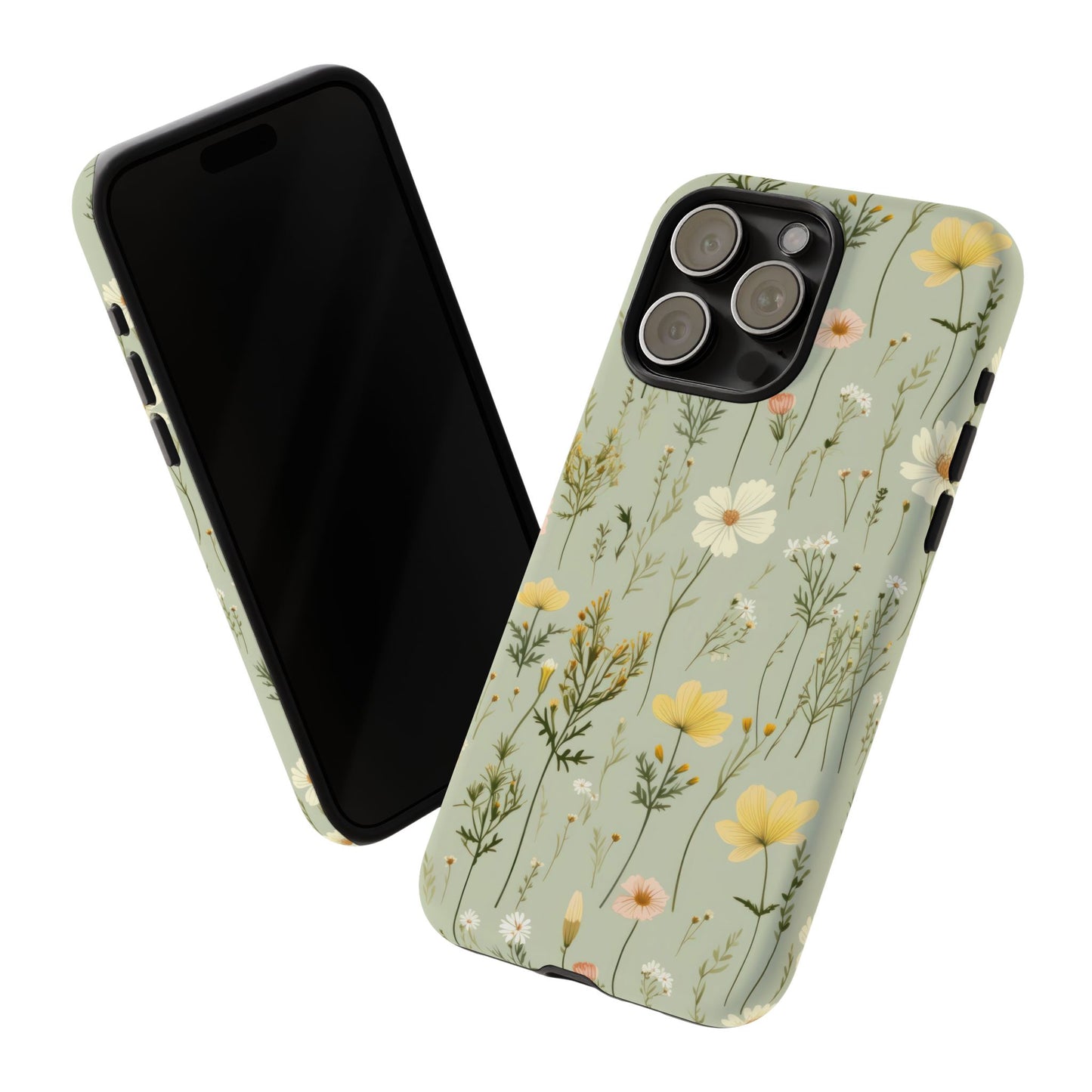 Floral Tough Phone Case - Stylish and Durable for Nature Lovers