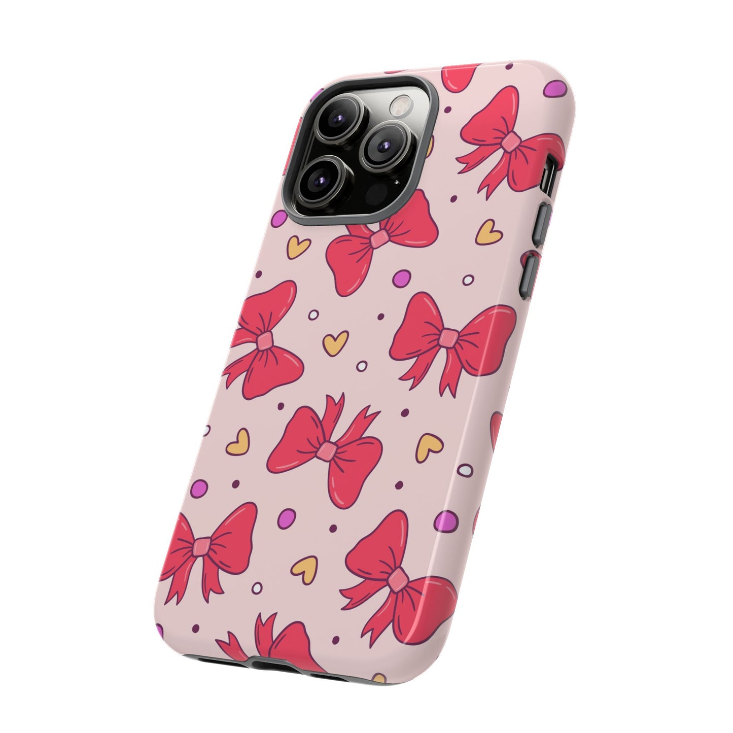 Cute Bow Pattern Phone Case - Tough Cases for Stylish Protection