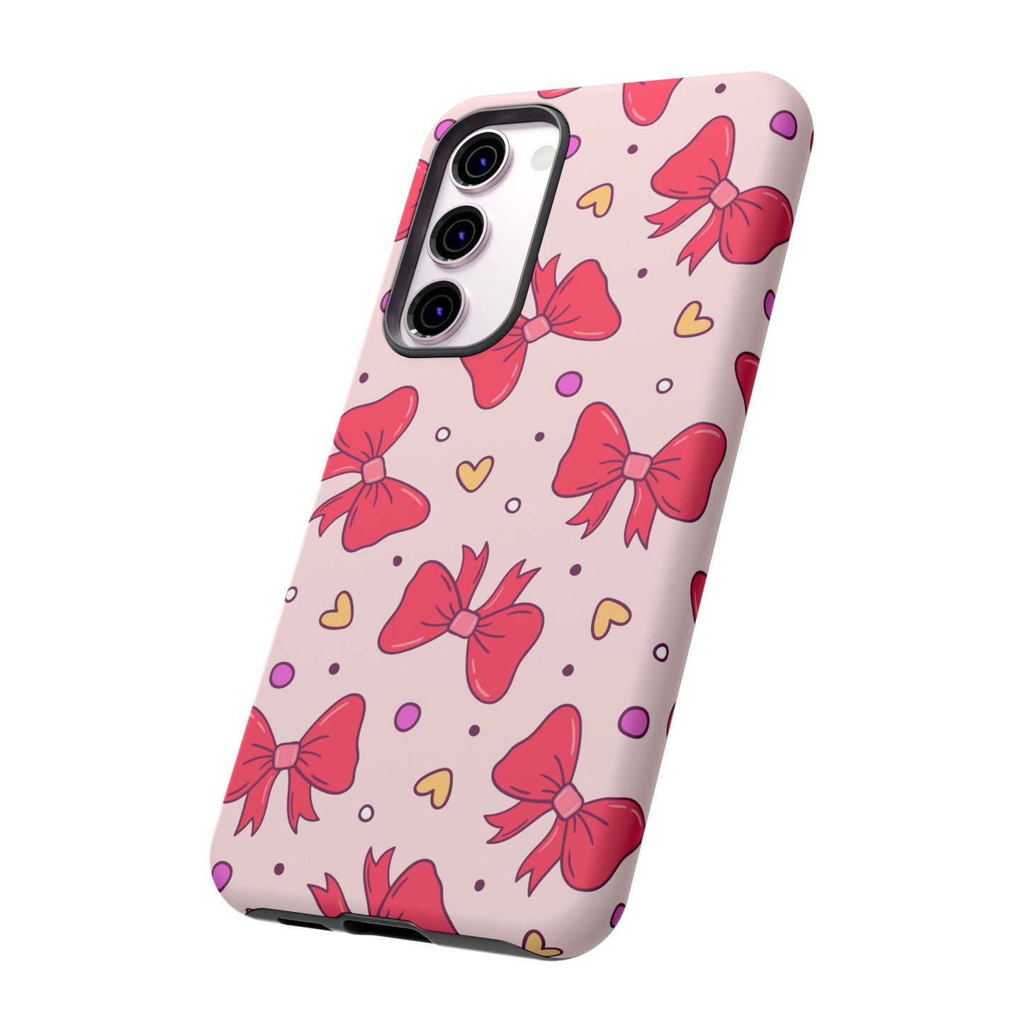 Cute Bow Pattern Phone Case - Tough Cases for Stylish Protection