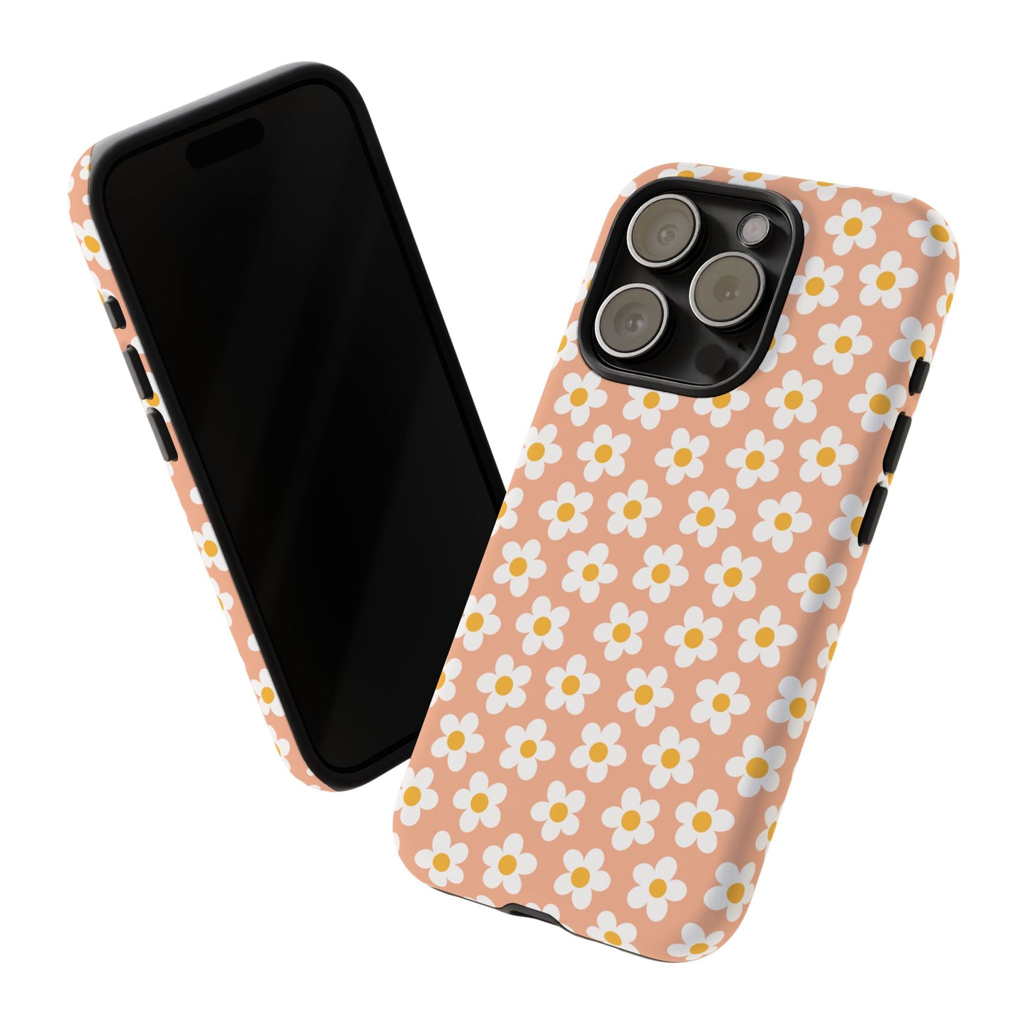 Floral Tough Case for iPhone - Durable Protection with Cute Daisy Design