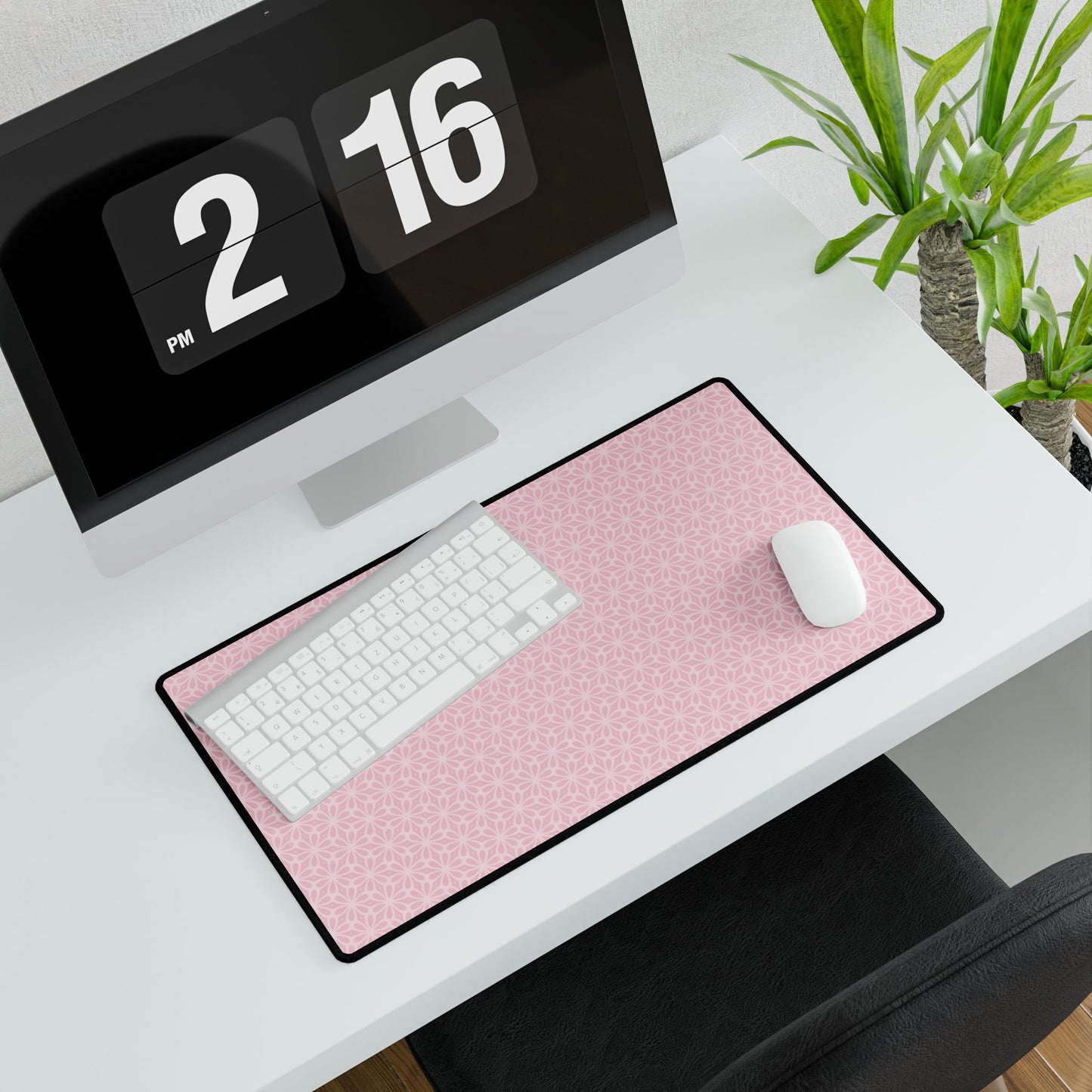 Desk Mats Geometric Pattern-Pink