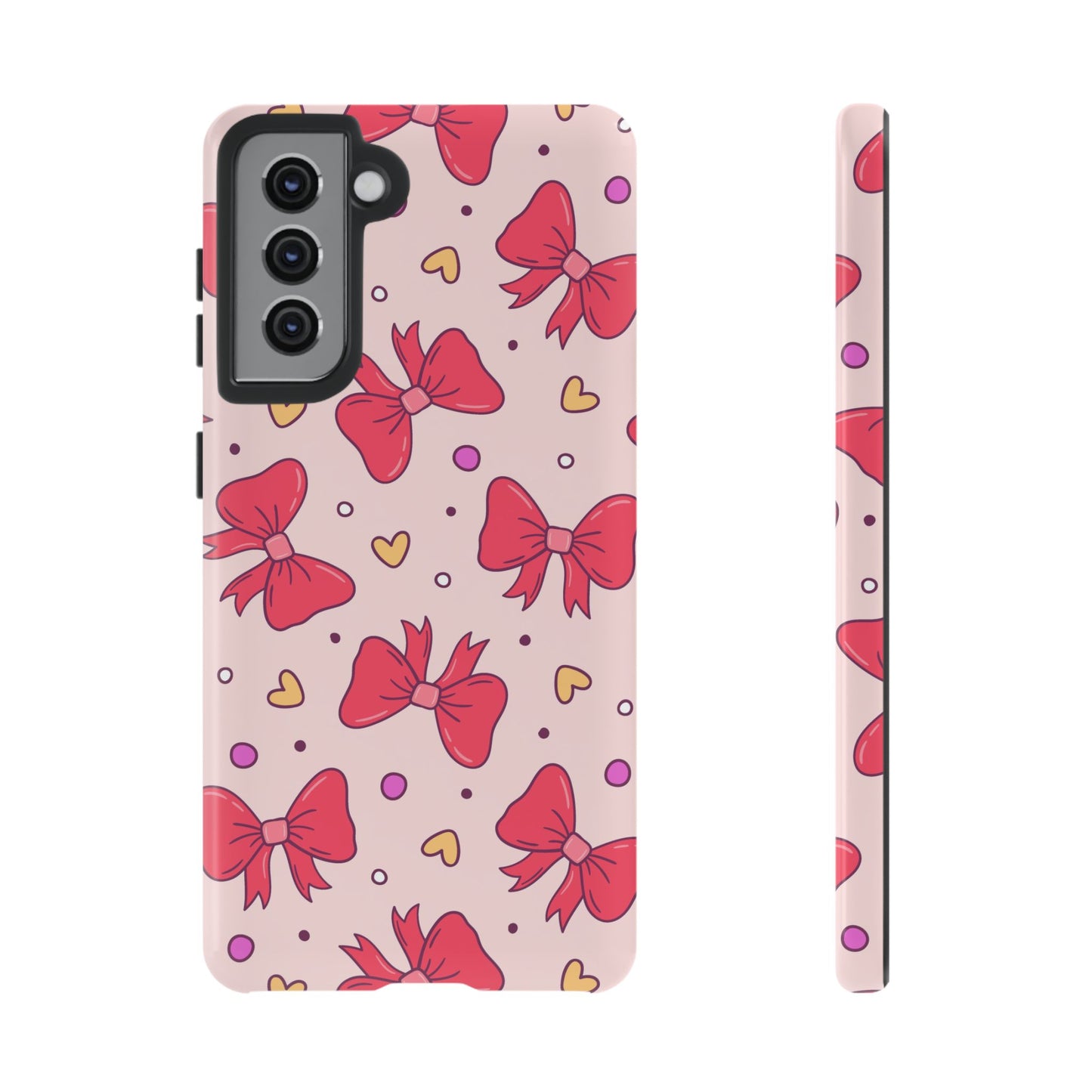 Cute Bow Pattern Phone Case - Tough Cases for Stylish Protection