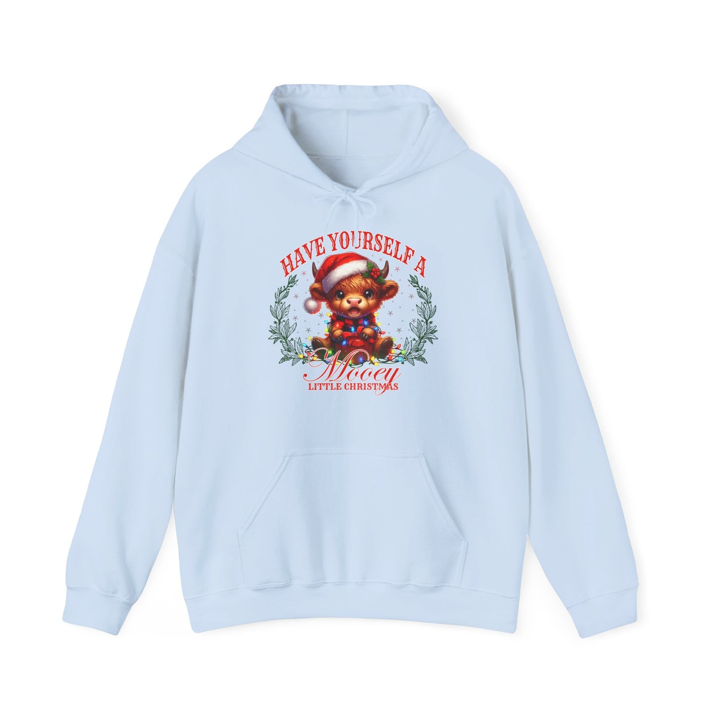 Festive Unisex Hoodie - "Have You Seen A Mooey?" Christmas Sweatshirt