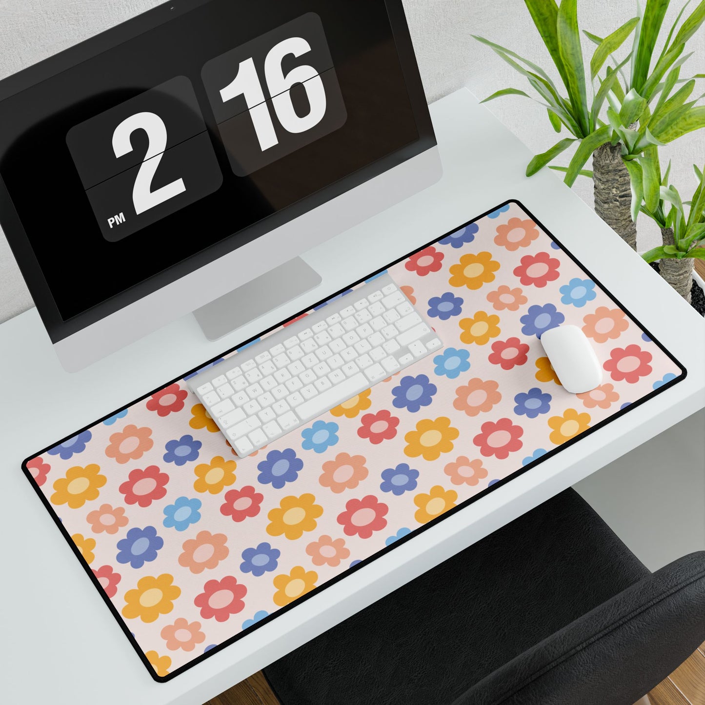 Desk Mats Multi-Colour Flowers