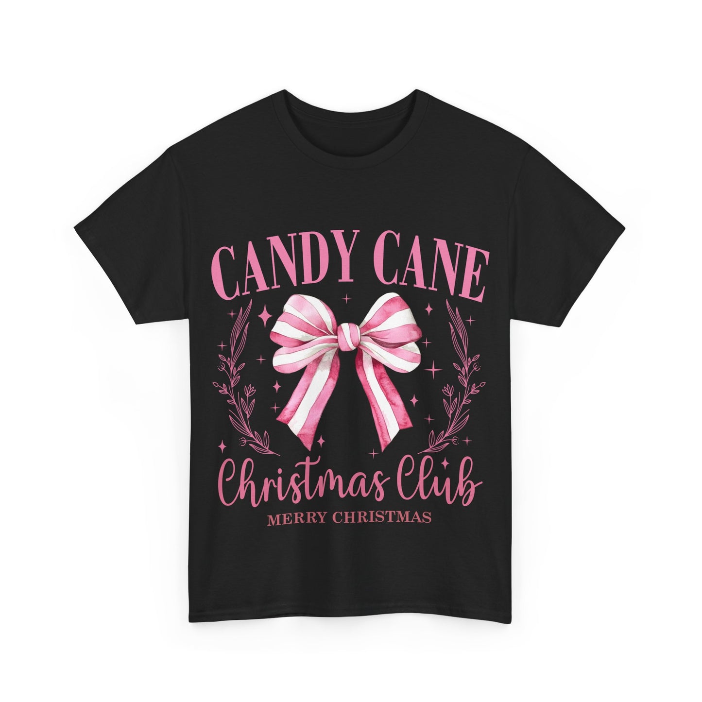 Unisex Heavy Cotton Tee - Candy Cane Christmas Club Shirt