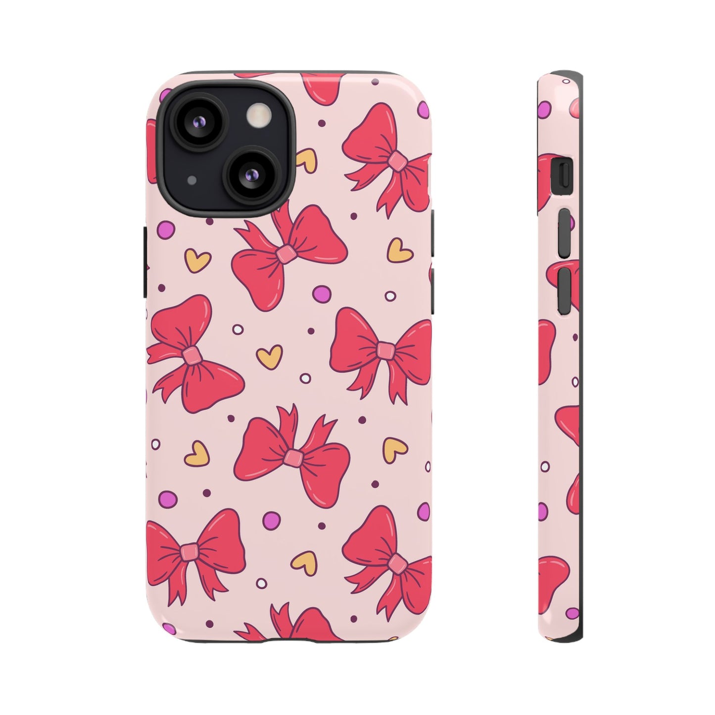 Cute Bow Pattern Phone Case - Tough Cases for Stylish Protection