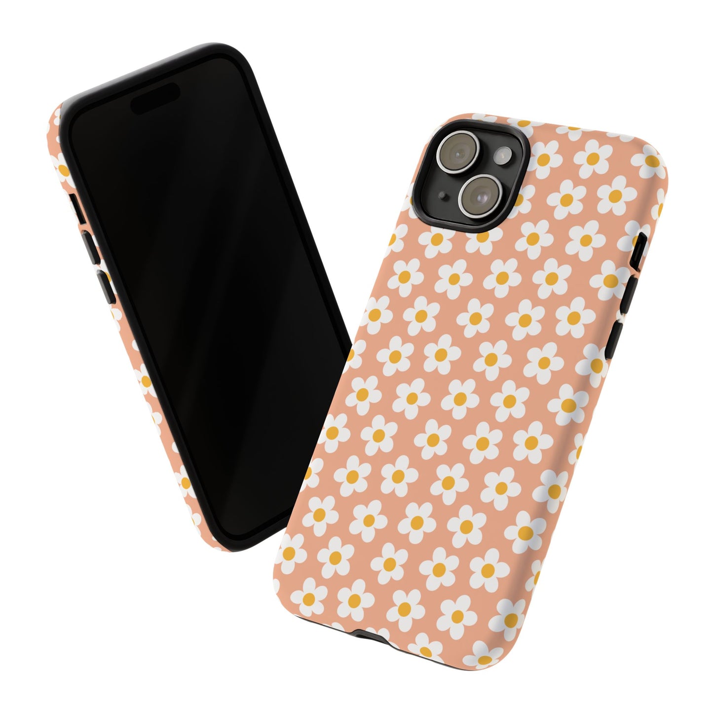 Floral Tough Case for iPhone - Durable Protection with Cute Daisy Design