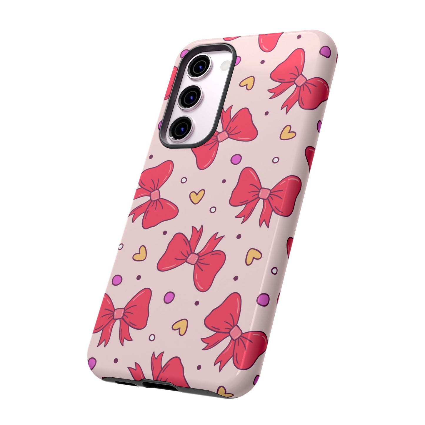 Cute Bow Pattern Phone Case - Tough Cases for Stylish Protection