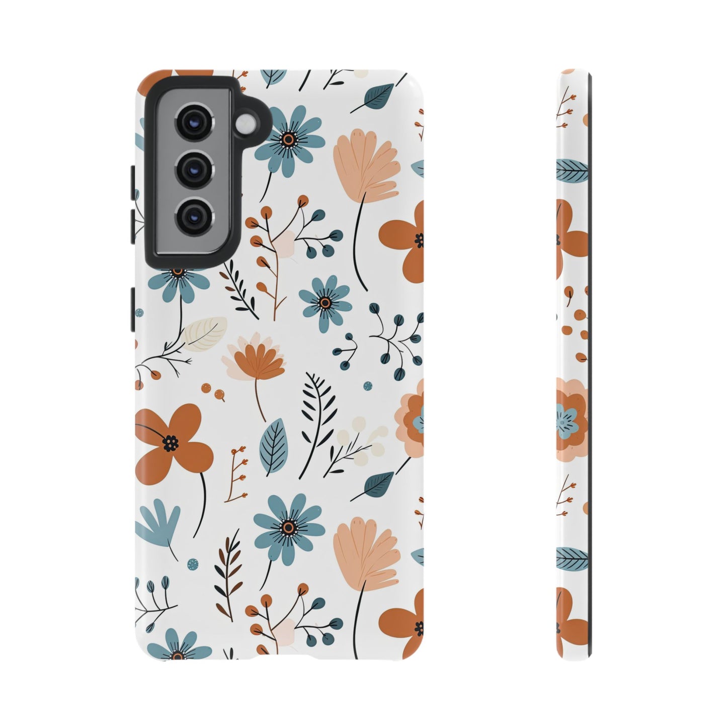 Floral Tough Phone Case - Vibrant Design for Nature Lovers