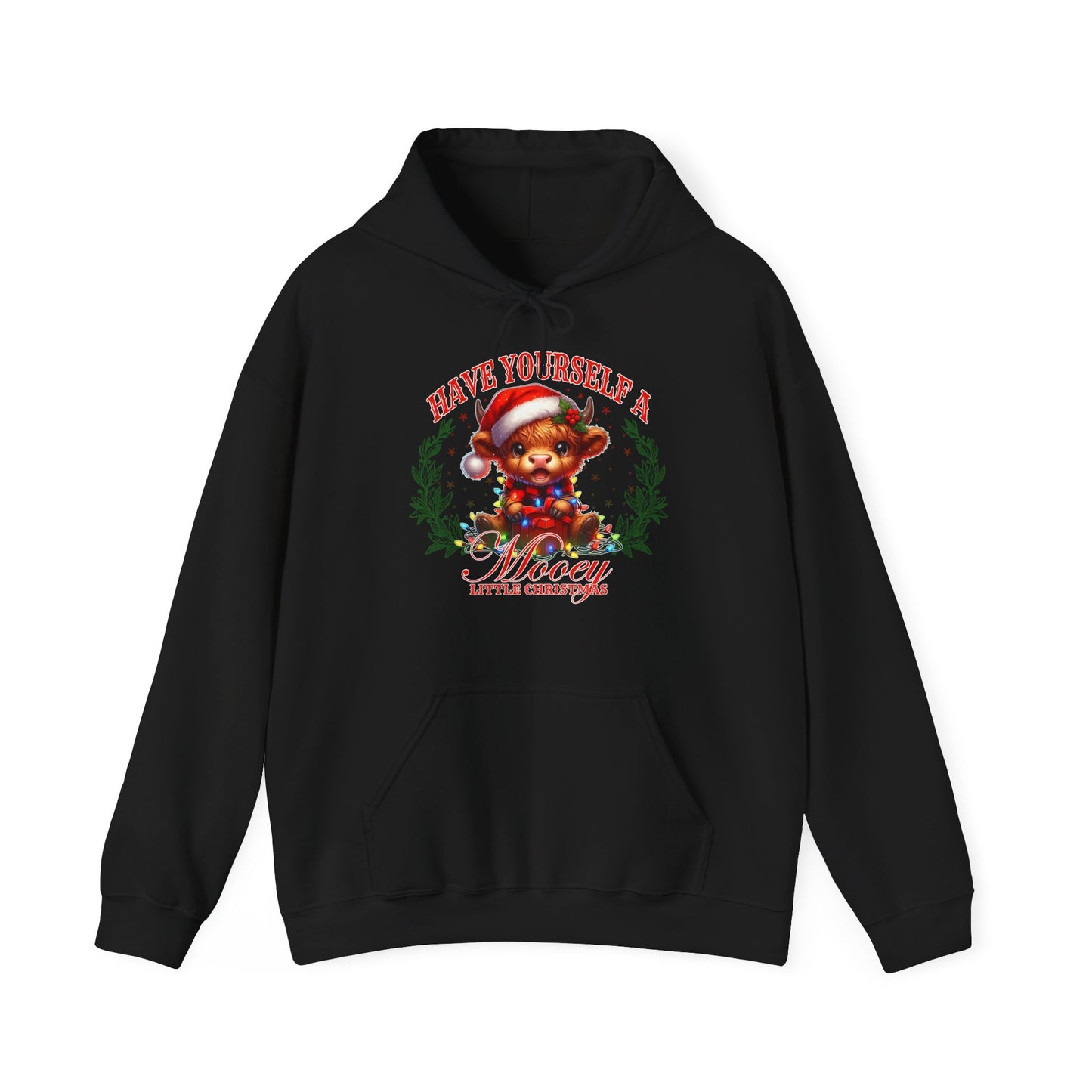 Festive Unisex Hoodie - "Have You Seen A Mooey?" Christmas Sweatshirt