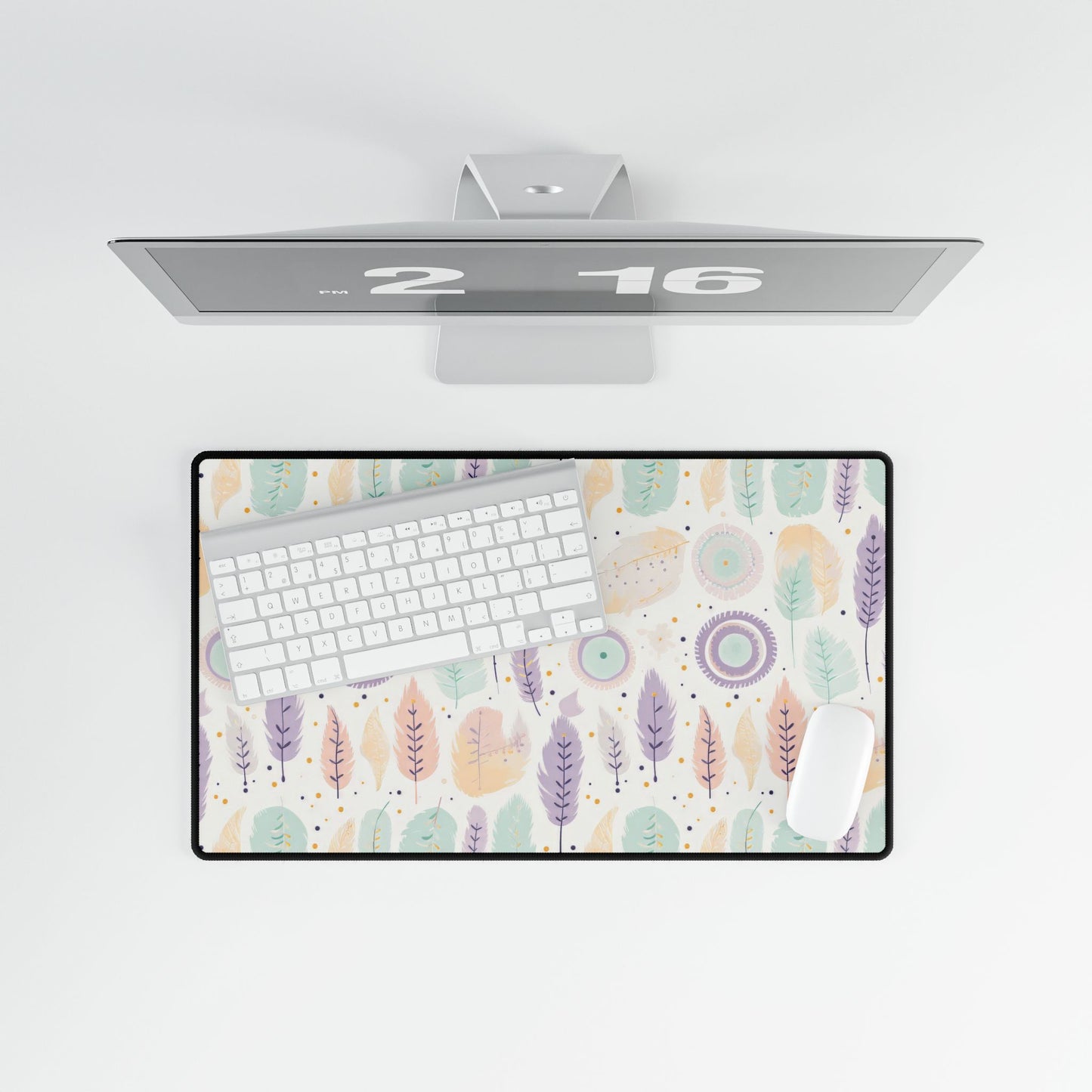 Desk Mats Boho Feather design