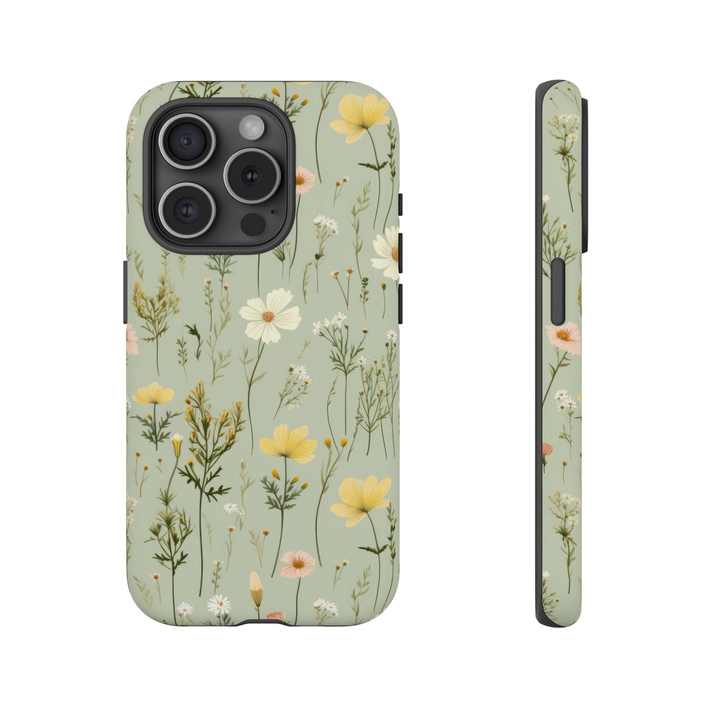 Floral Tough Phone Case - Stylish and Durable for Nature Lovers