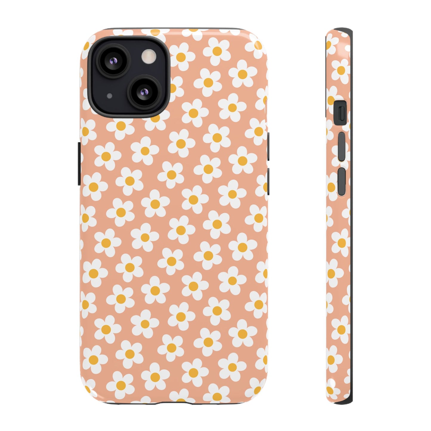 Floral Tough Case for iPhone - Durable Protection with Cute Daisy Design