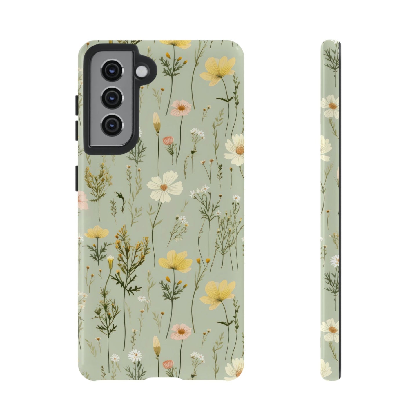 Floral Tough Phone Case - Stylish and Durable for Nature Lovers