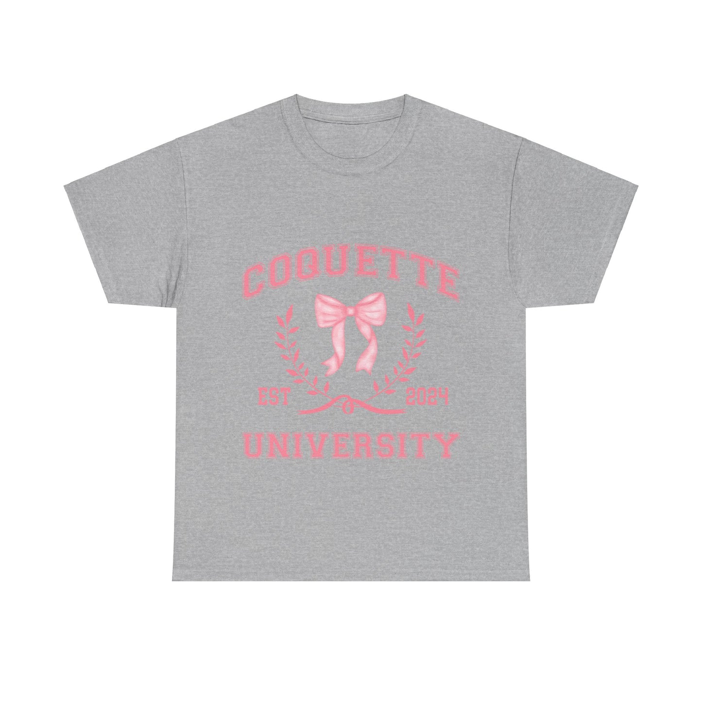 Coquette University Heavy Cotton Tee - Stylish College Shirt for Students