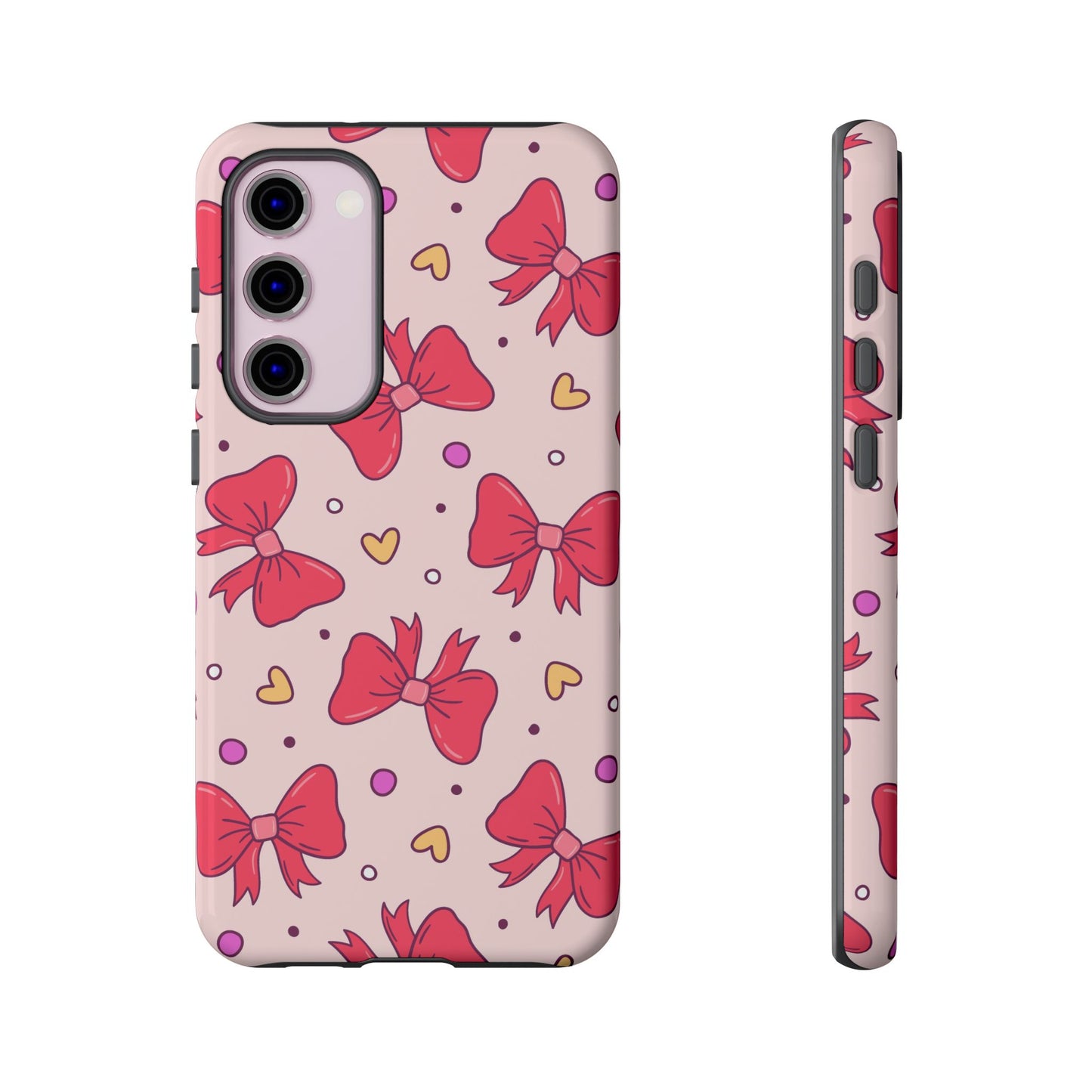 Cute Bow Pattern Phone Case - Tough Cases for Stylish Protection