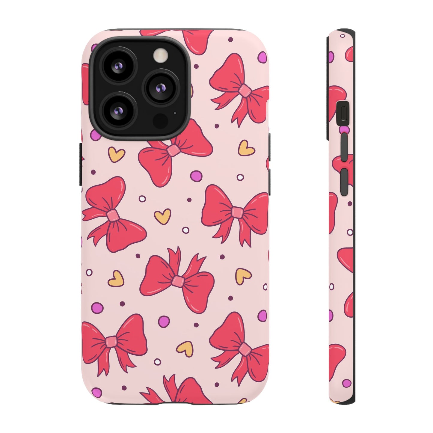 Cute Bow Pattern Phone Case - Tough Cases for Stylish Protection