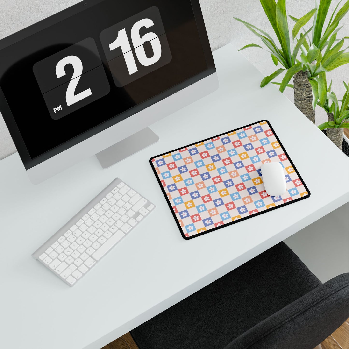 Desk Mats Flower checkers