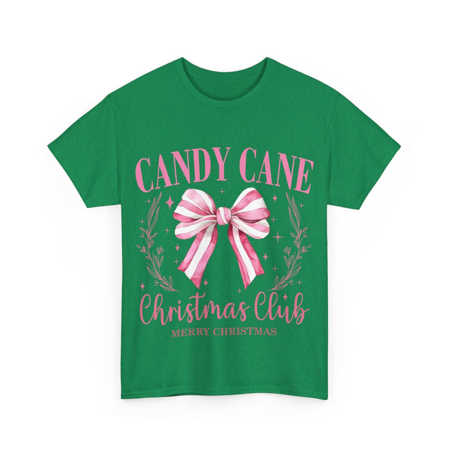 Unisex Heavy Cotton Tee - Candy Cane Christmas Club Shirt