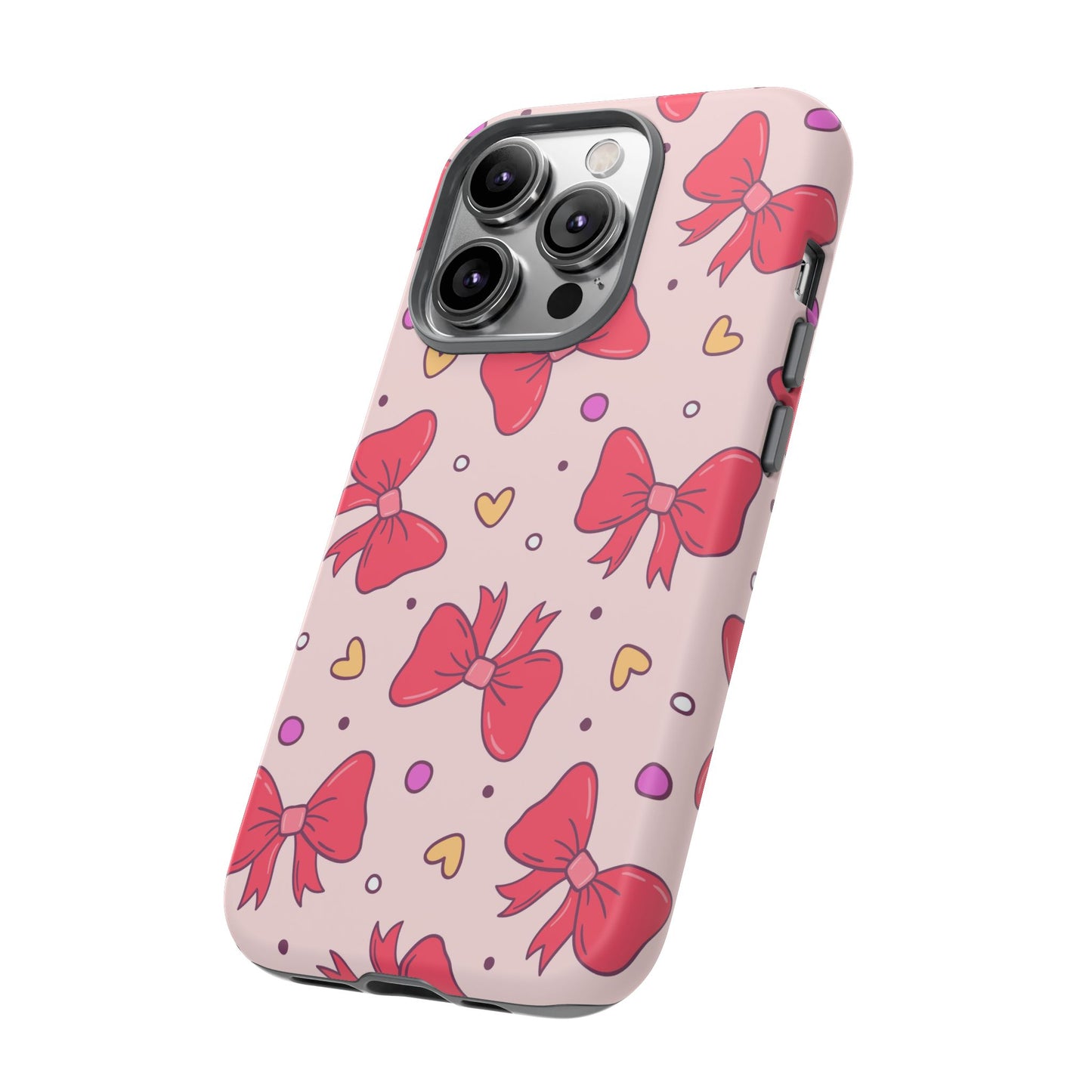 Cute Bow Pattern Phone Case - Tough Cases for Stylish Protection