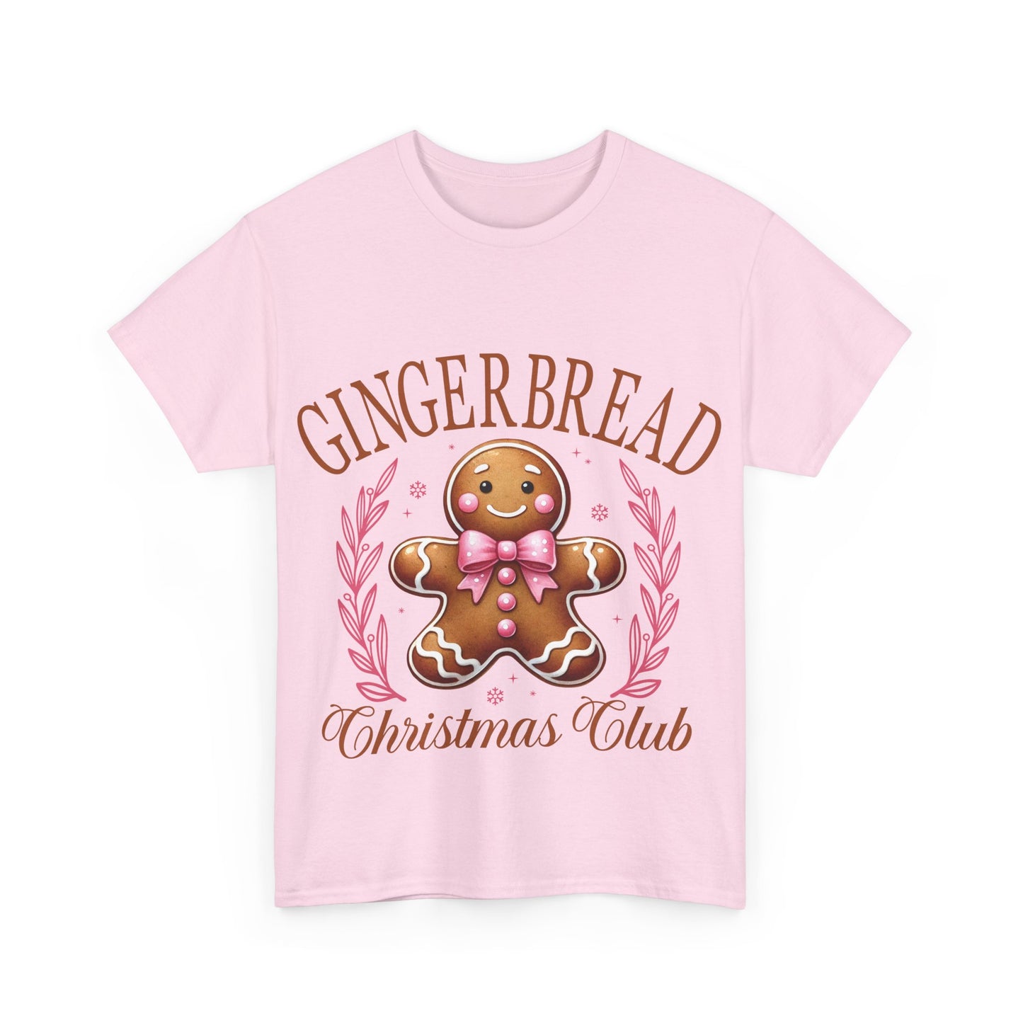 Gingerbread Club Unisex Heavy Cotton Tee – Perfect for Holiday Cheer!