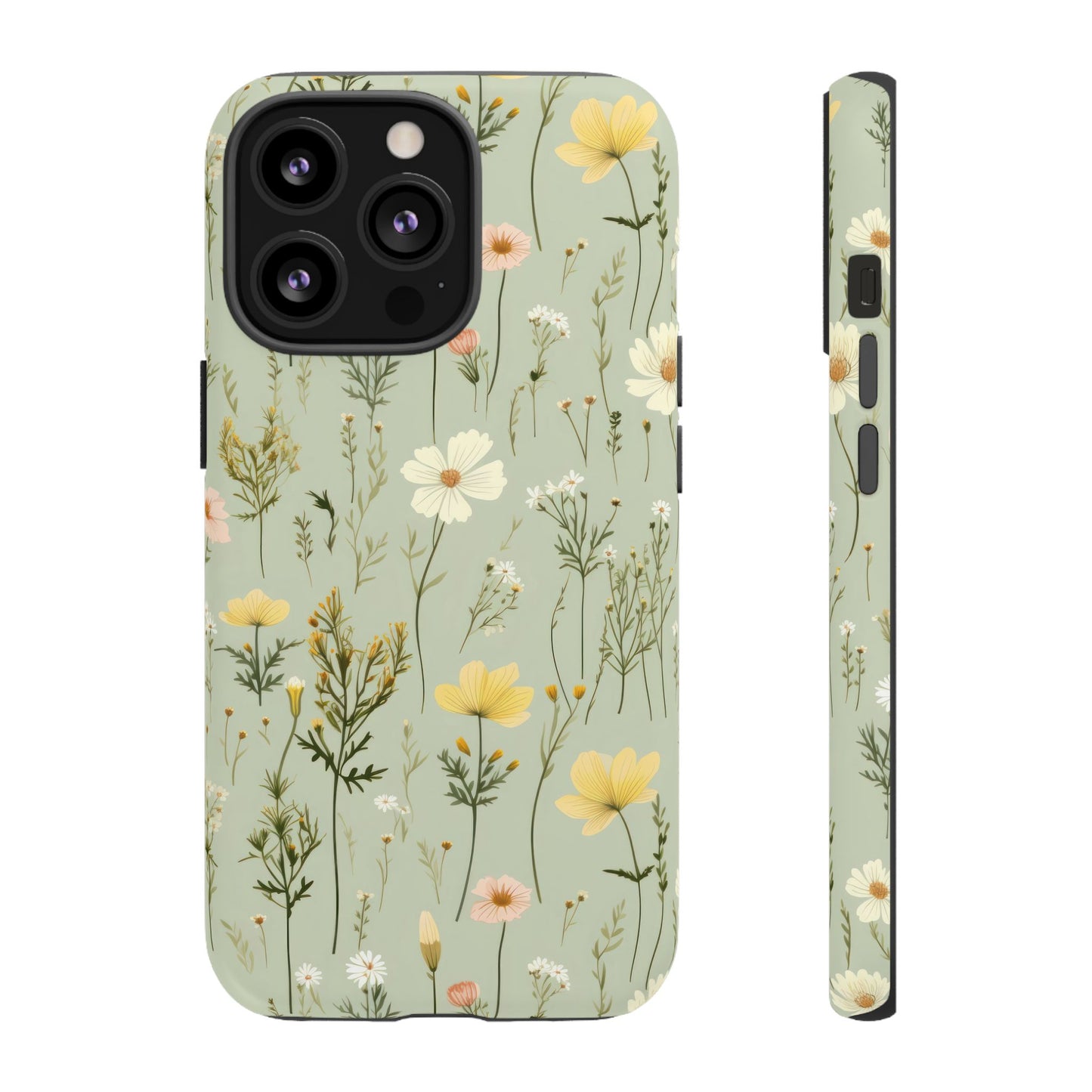 Floral Tough Phone Case - Stylish and Durable for Nature Lovers