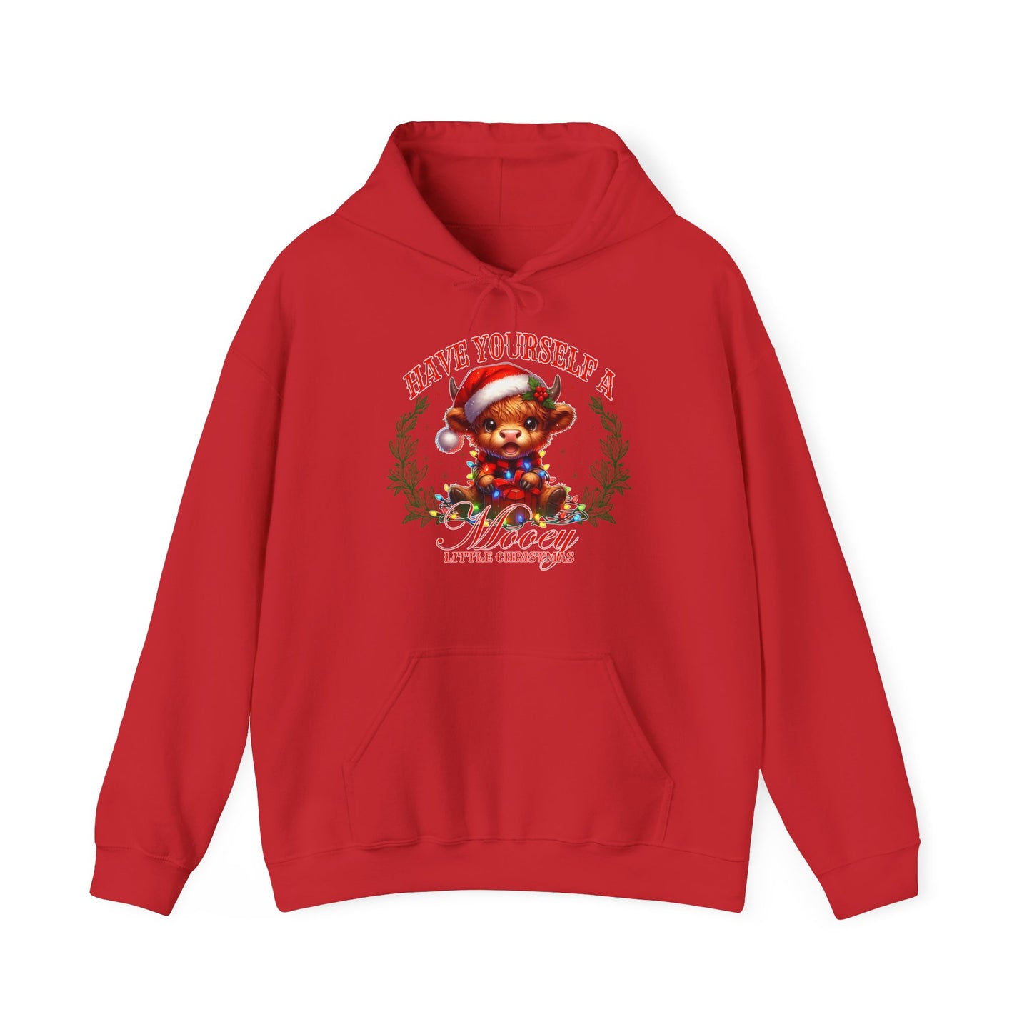 Festive Unisex Hoodie - "Have You Seen A Mooey?" Christmas Sweatshirt