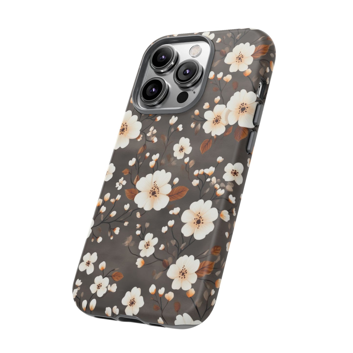 Floral Tough Case for iPhone - Elegant Flower Design Phone Cover