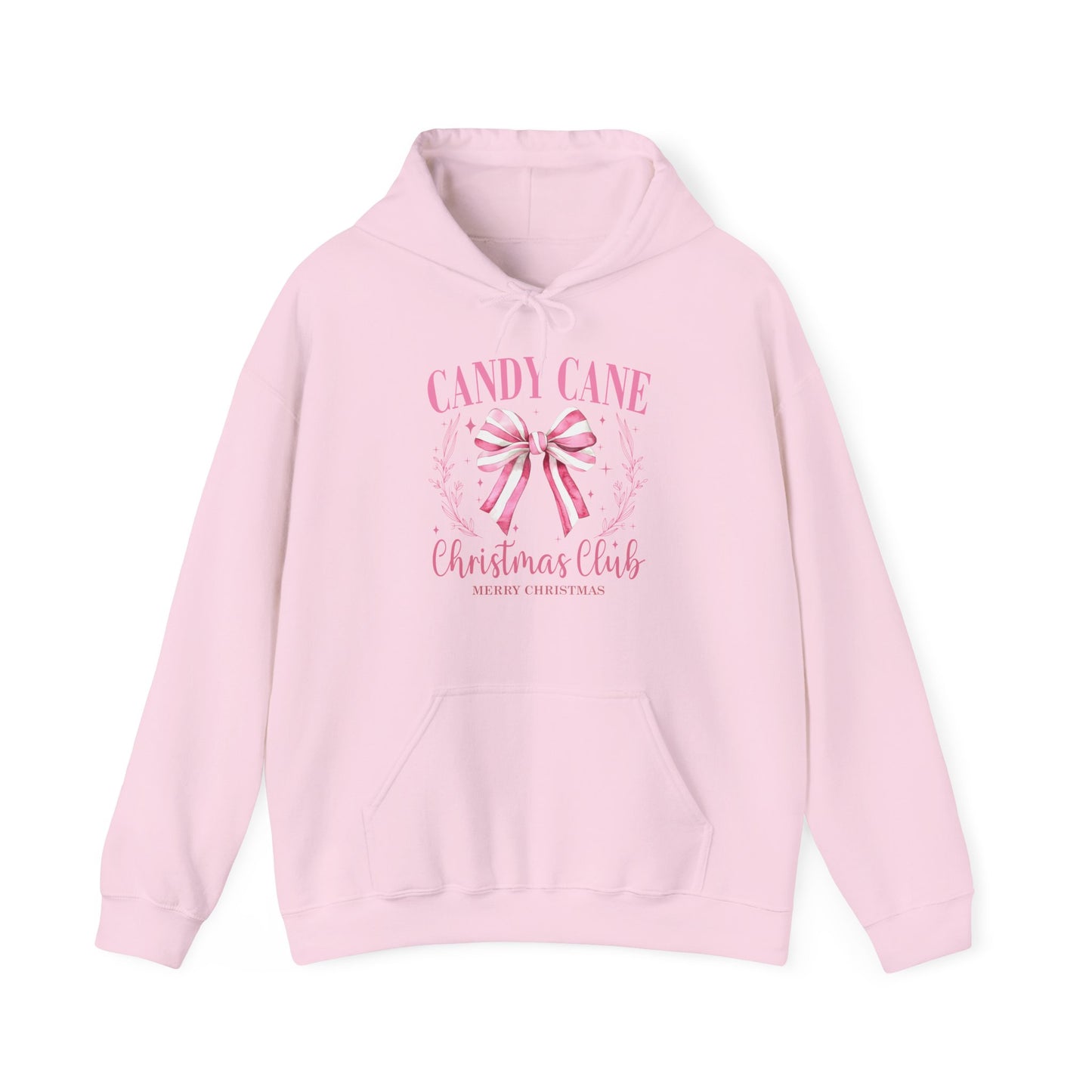 Candy Cane Christmas Club Hoodie | Unisex Heavy Blend Sweatshirt for Holiday Cheer