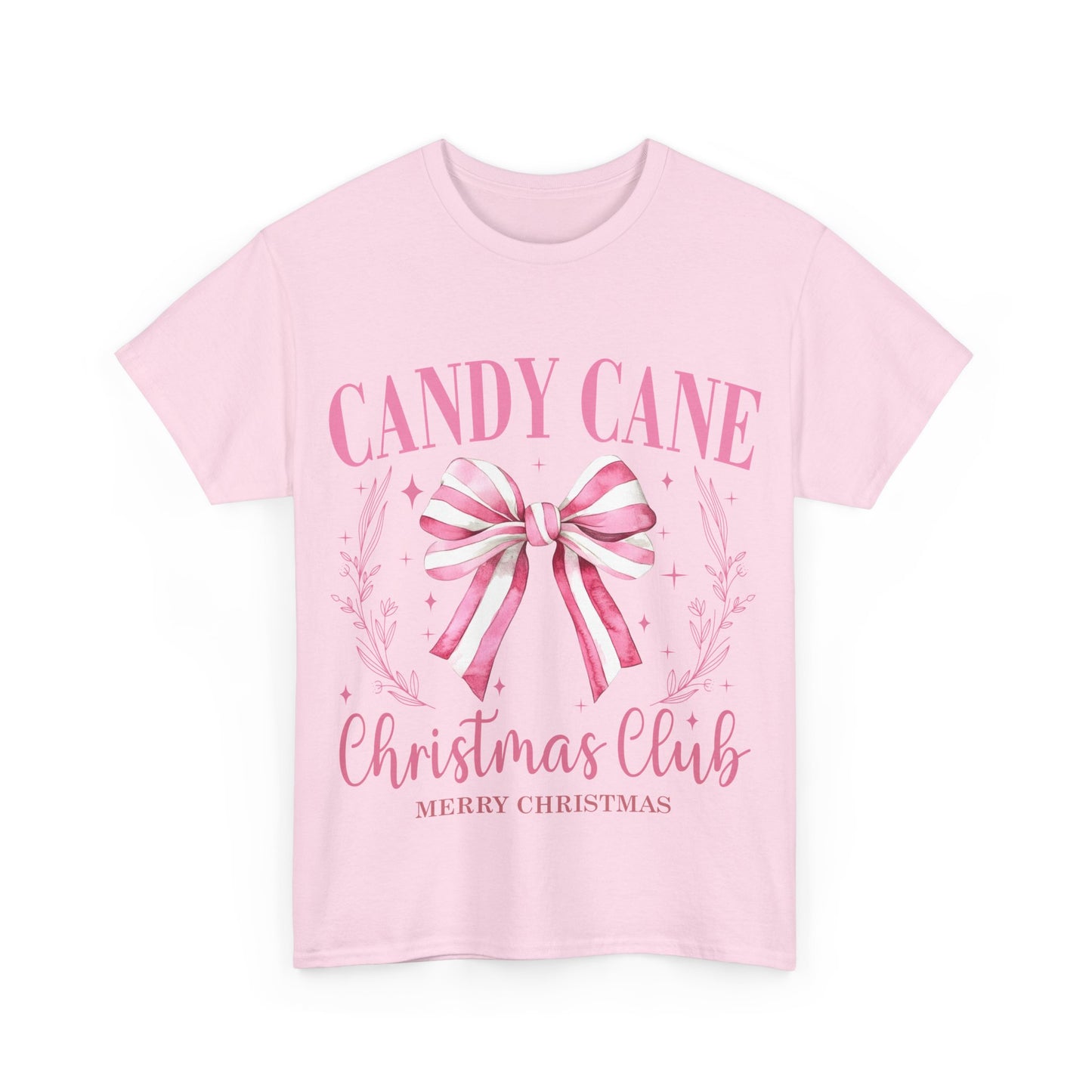 Unisex Heavy Cotton Tee - Candy Cane Christmas Club Shirt